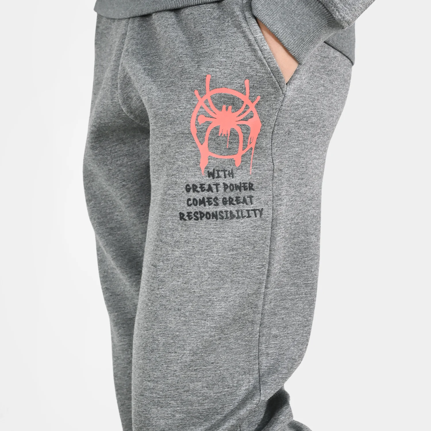 Boys Cotton Interlock 2 Piece Character-GREY - Image 5