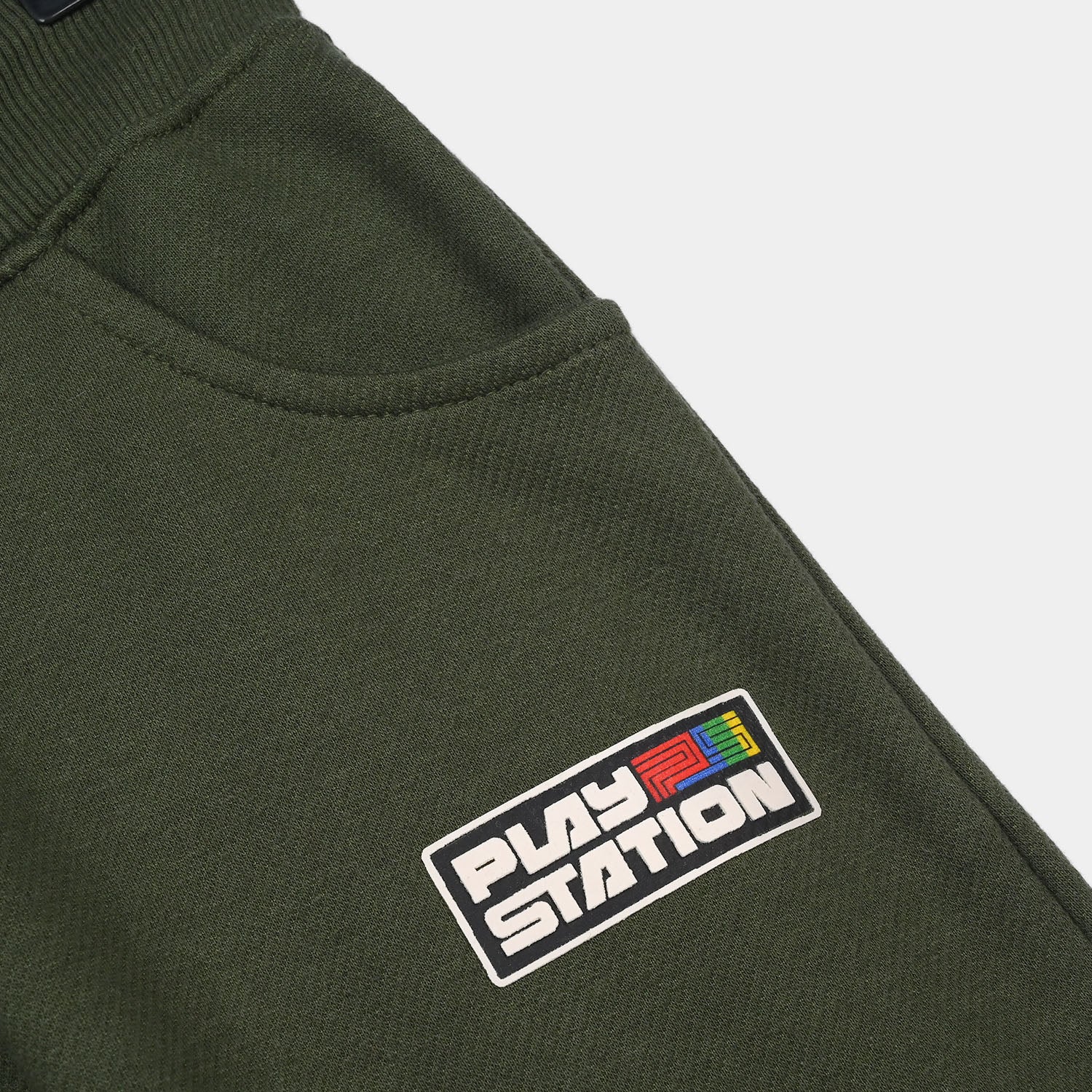 Boys Cotton Interlock Jersey Pajama Play Station-GREEN - Image 2