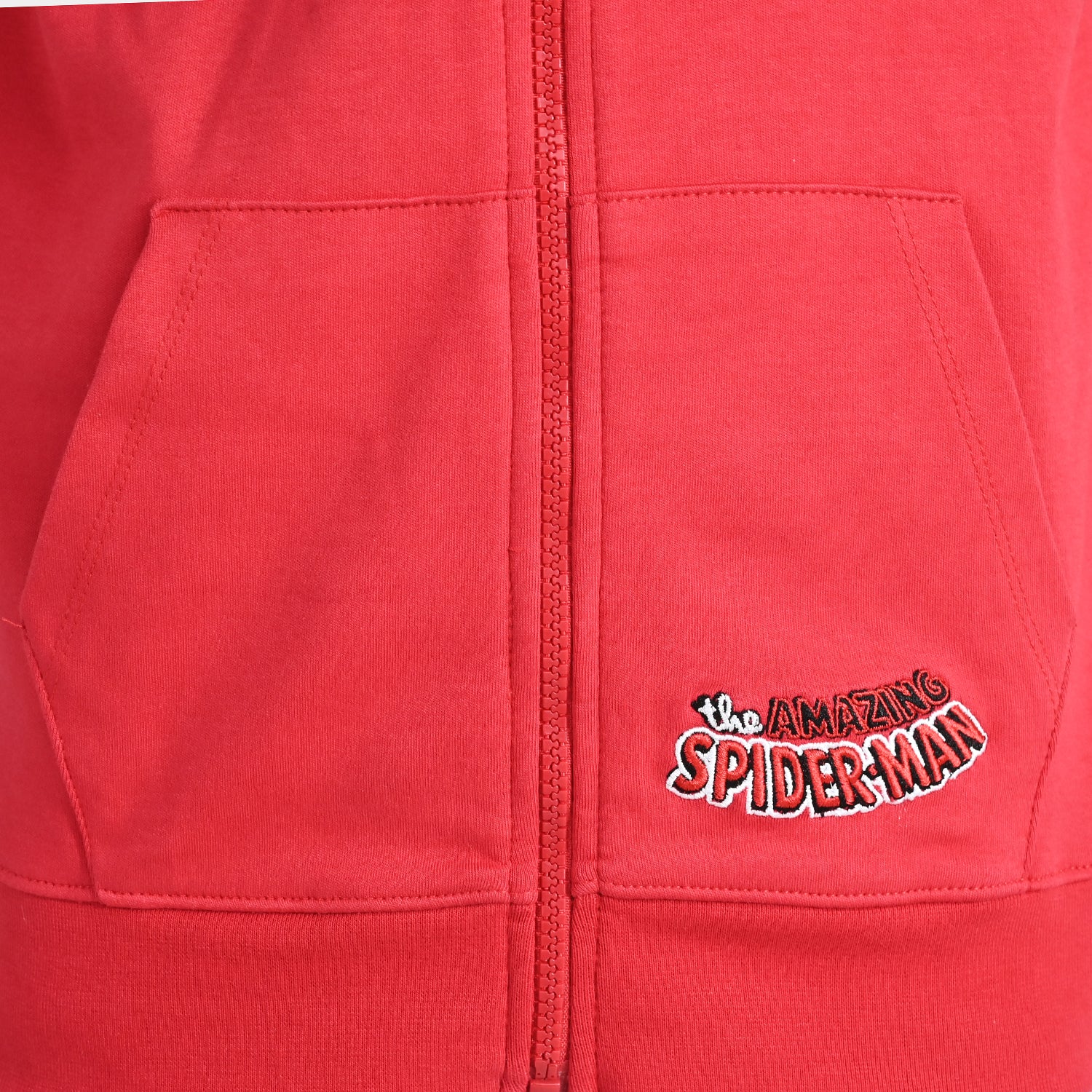 Boys Cotton Interlock Knitted Jacket-Red - Image 4