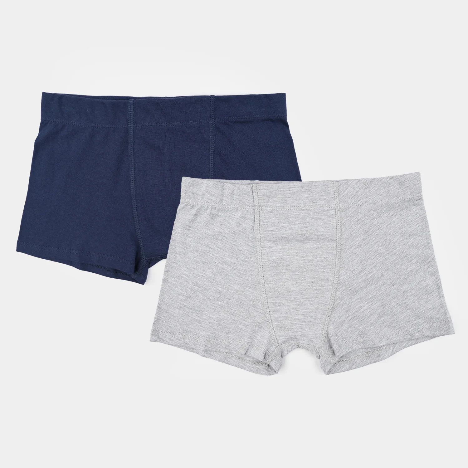 Boys Cotton Jersey Basic Boxer-Pack Of 2-Grey.Navy