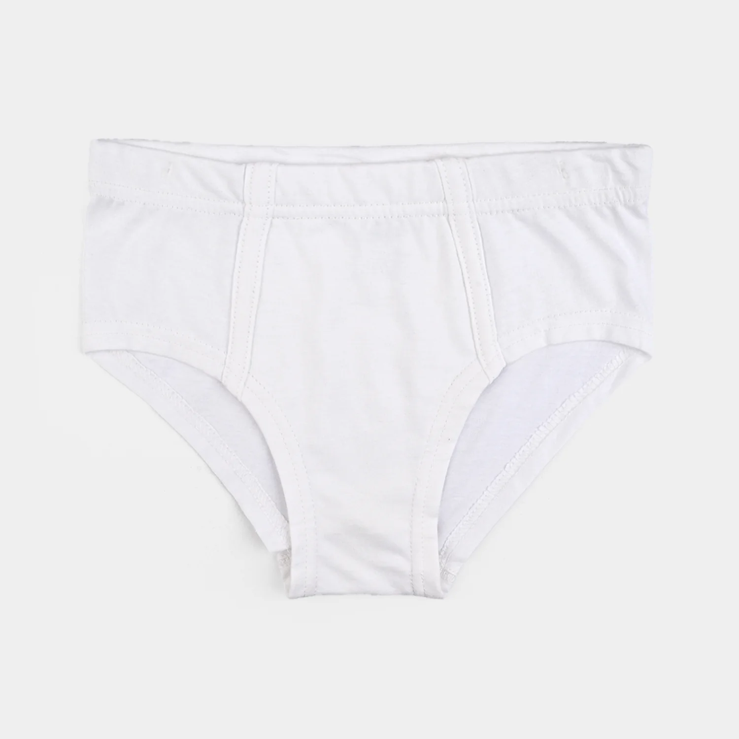 Boys Cotton Jersey Basic Brief - Pack Of 2 (White/Navy) - Image 3
