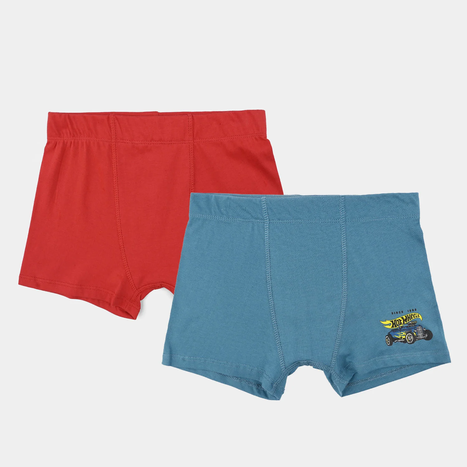 Boys Cotton Jersey Boxer Hot Wheel-Pack of 2