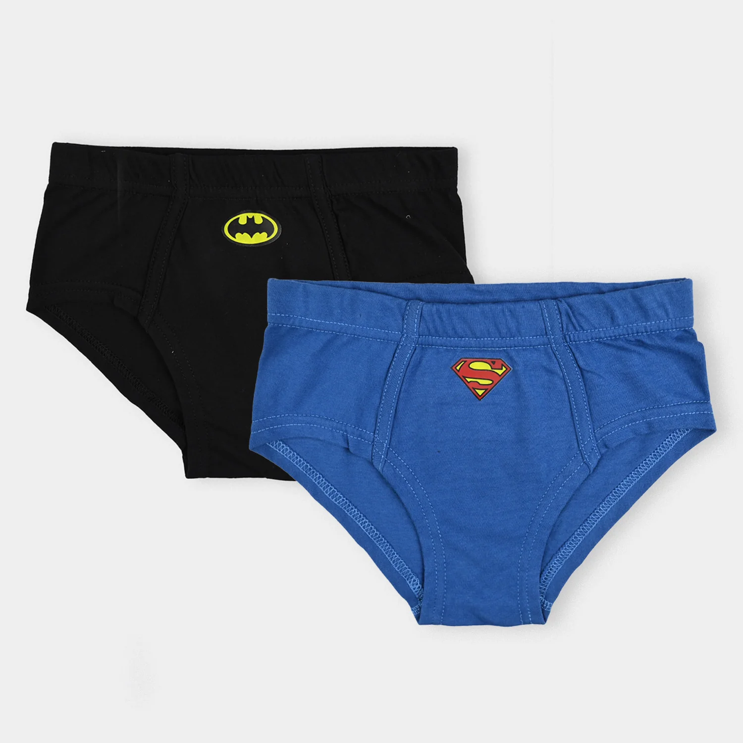 Boys Cotton Jersey Briefs – Pack of 2 (Black/Blue)