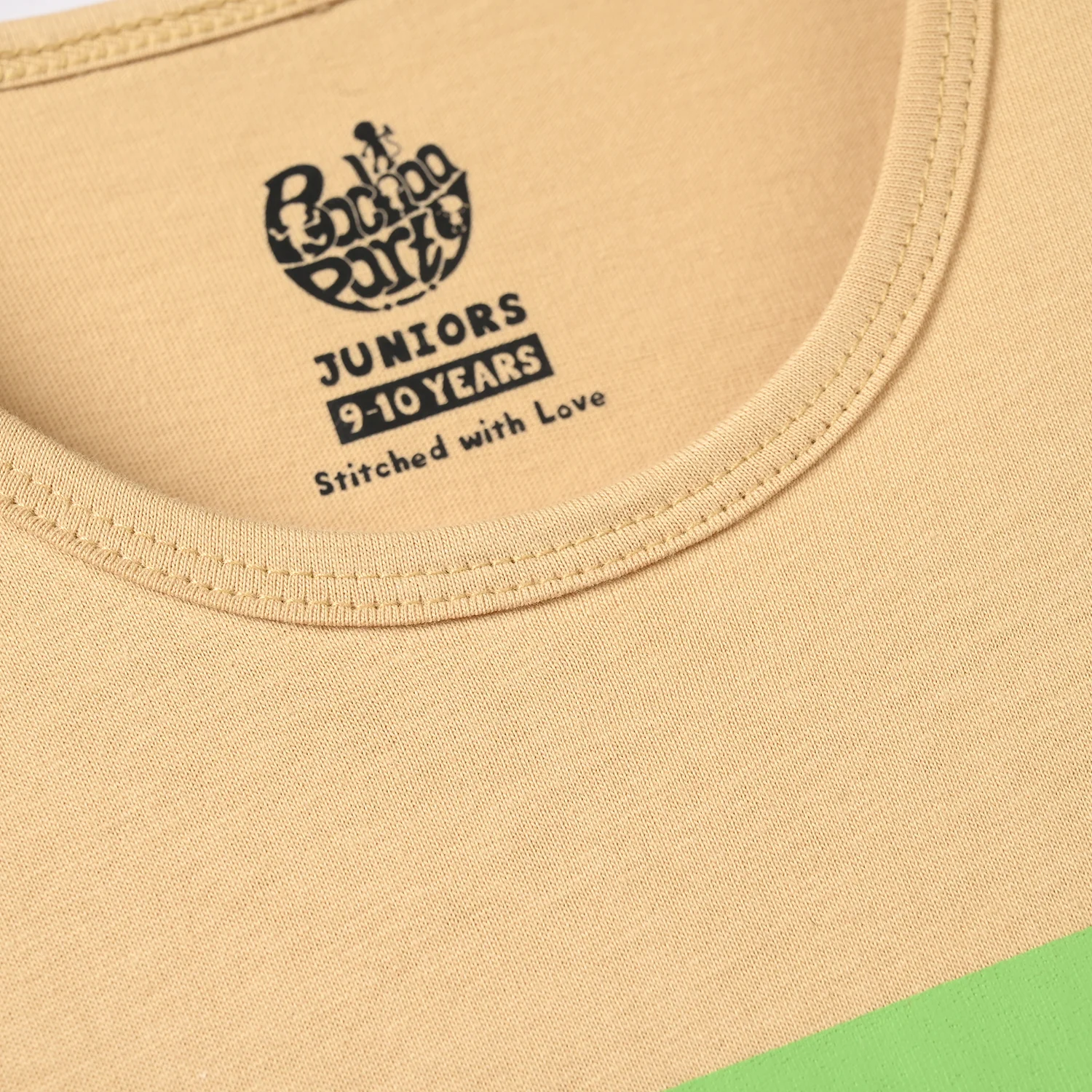 Boys Cotton Jersey Sando - Warm Sand - Image 3