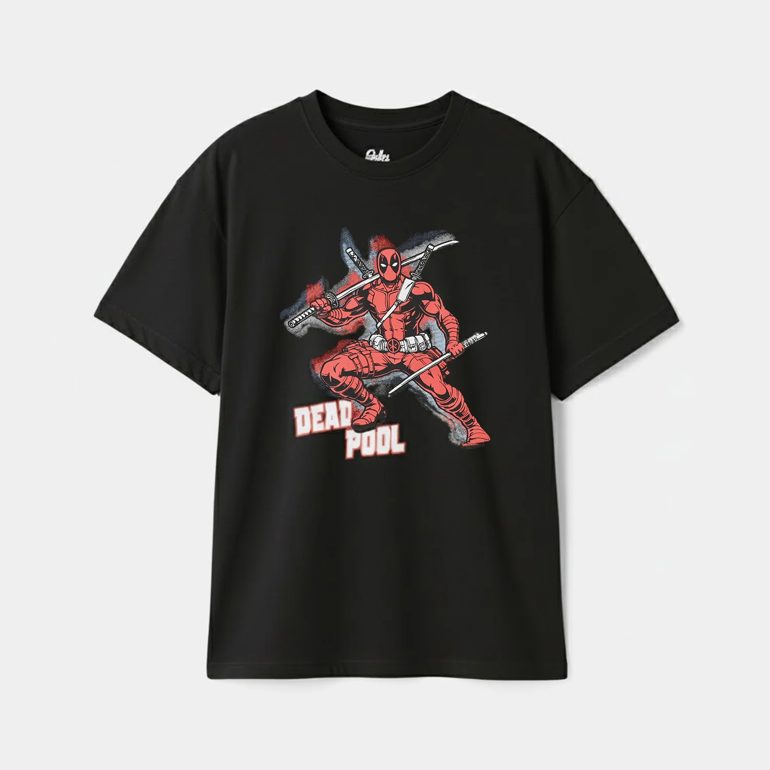 Boys Cotton Jersey T-Shirt (Dead Pool) - Jet Black