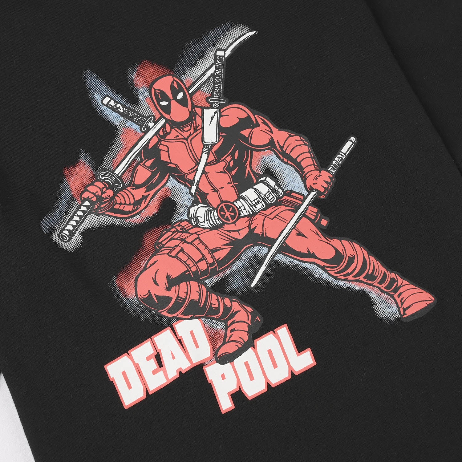 Boys Cotton Jersey T-Shirt (Dead Pool) - Jet Black - Image 3