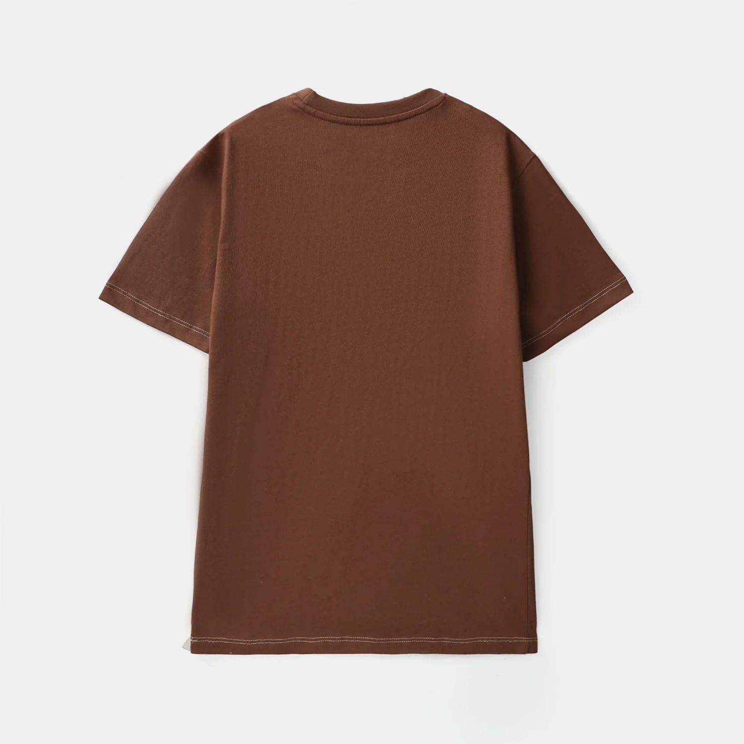Boys Cotton Jersey Printed T-Shirt - Brown - Image 3