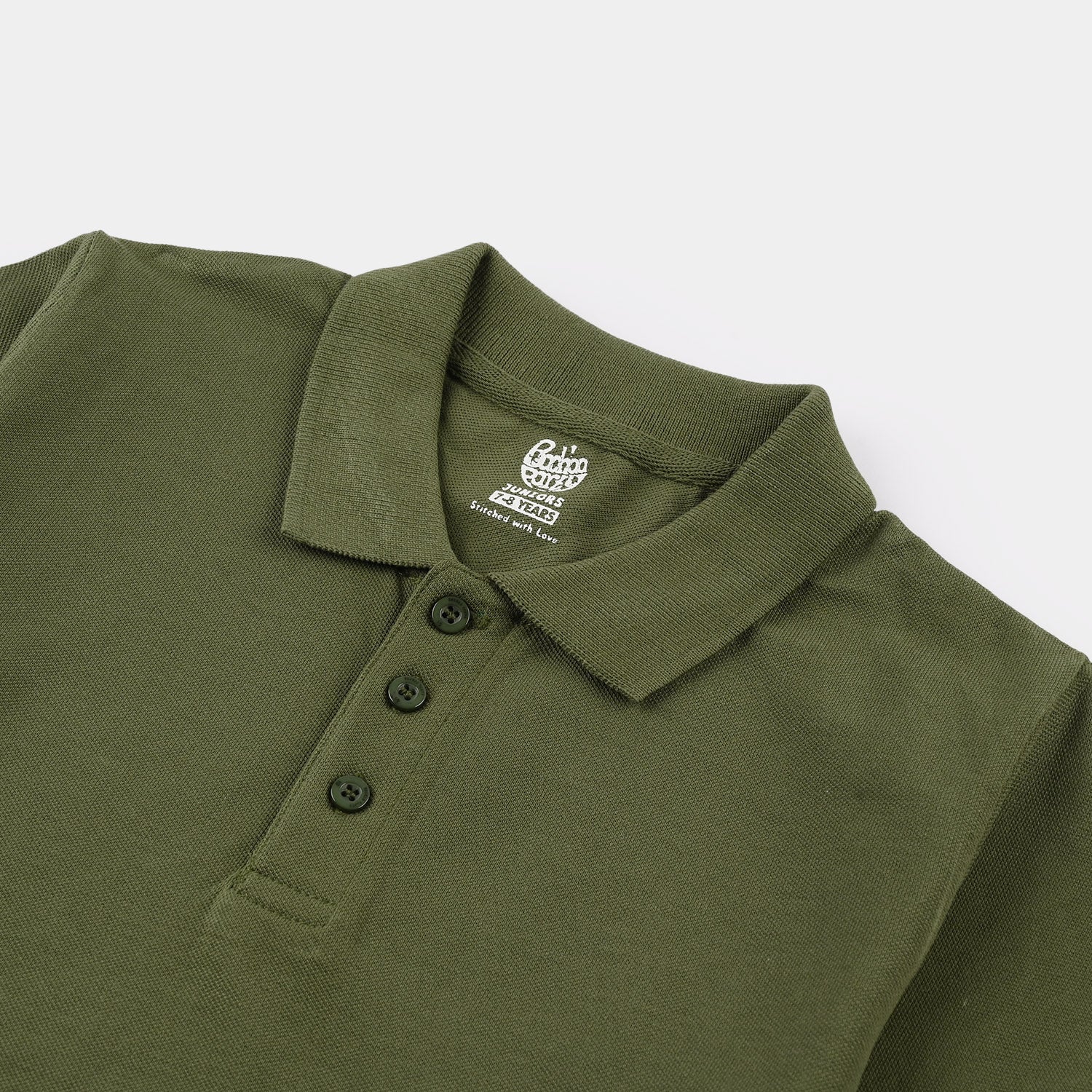 Boys Cotton PK Polo (Basic) – Green - Image 2