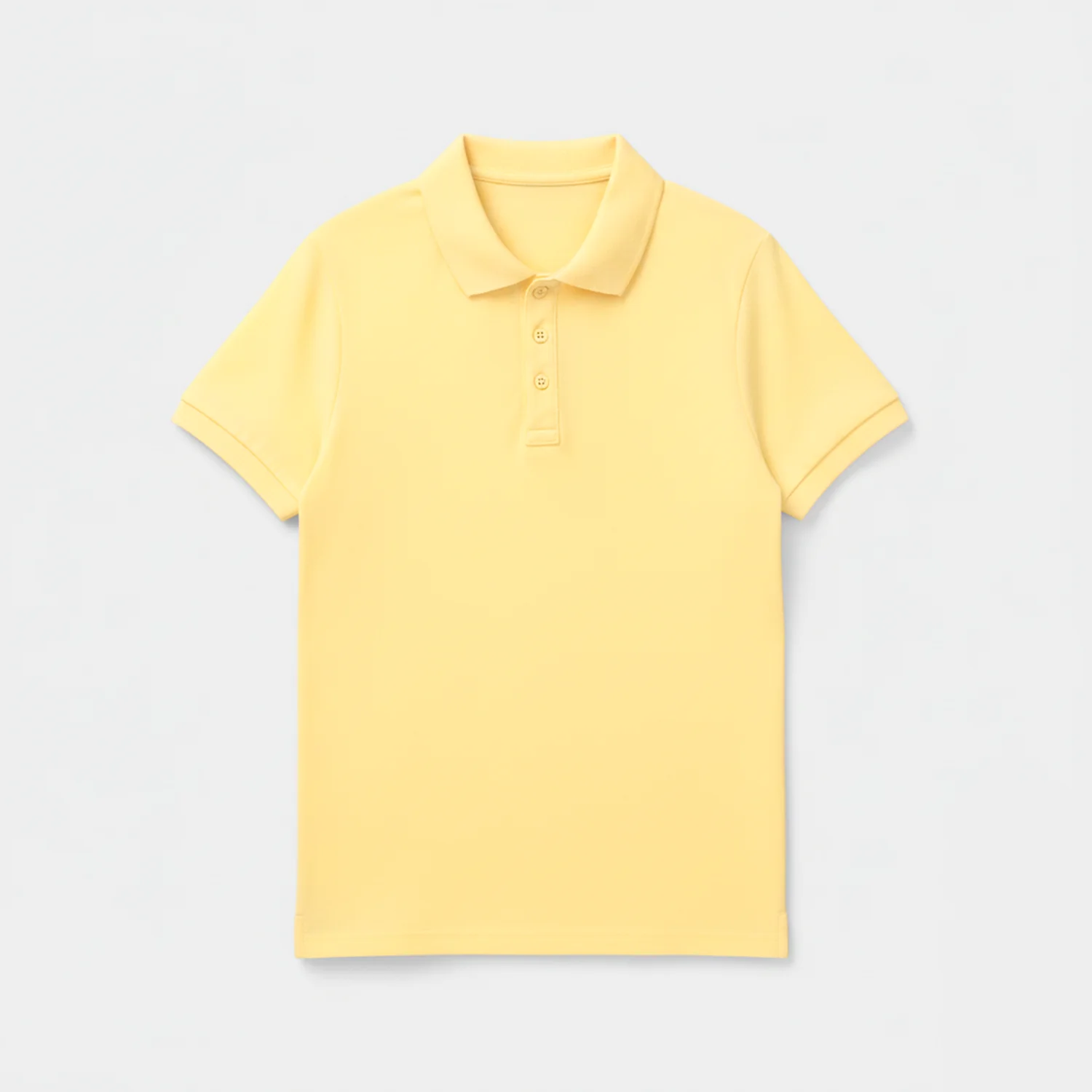 Boys Cotton PK Polo Basic - Yellow