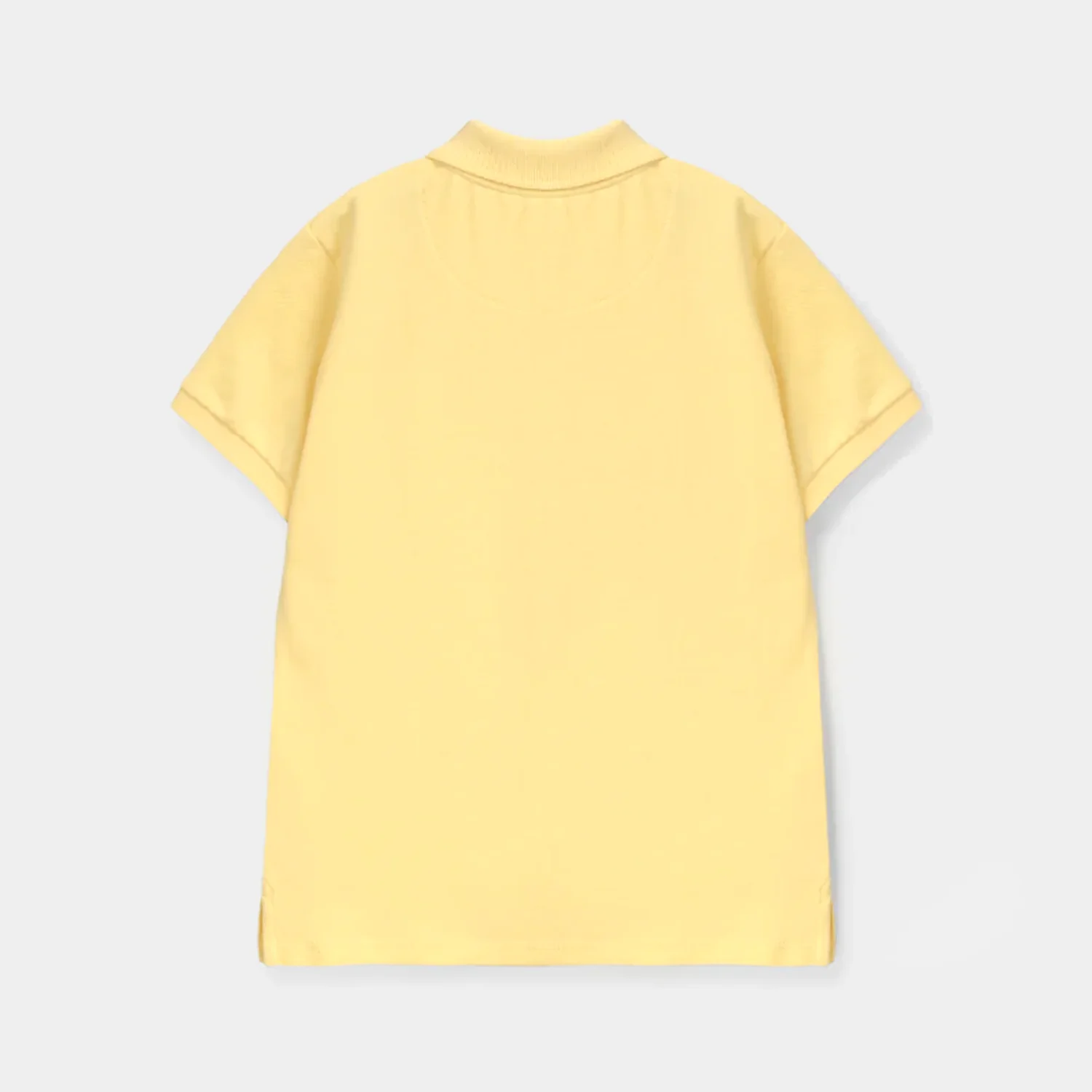 Boys Cotton PK Polo Basic - Yellow - Image 3