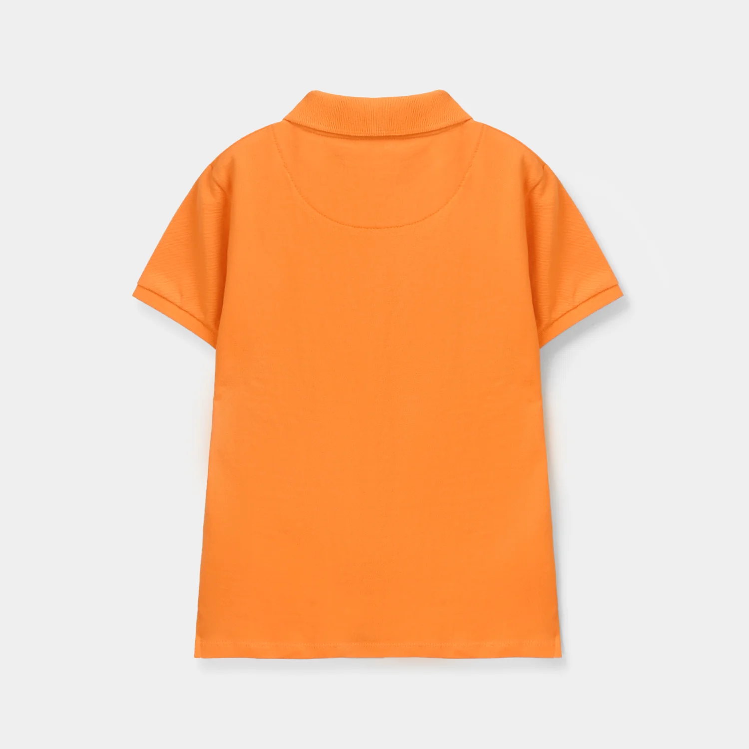 Boys Cotton PK Polo Basic - Orange - Image 3
