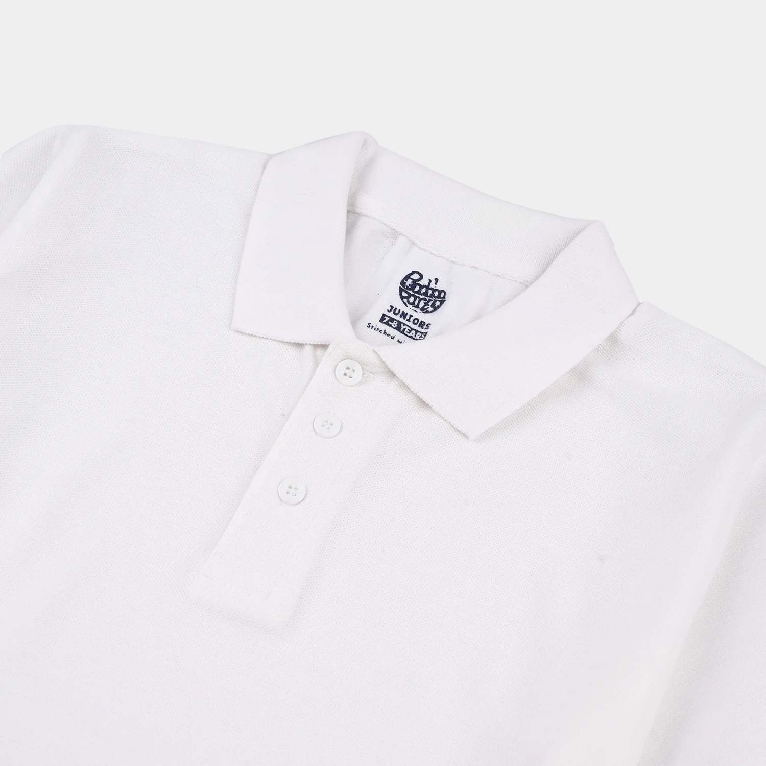 Boys Cotton PK Polo (Basic) – White - Image 2