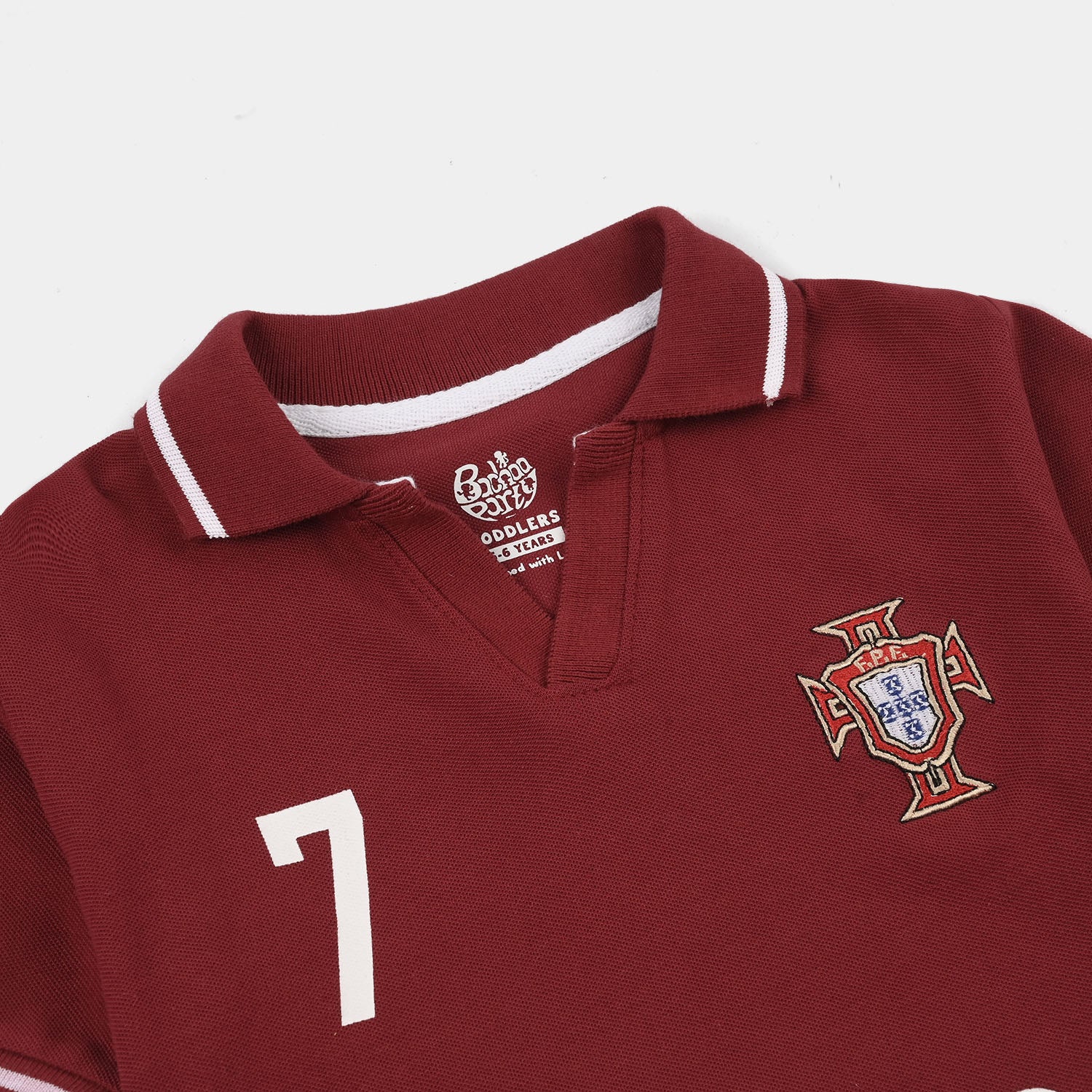 Boys Cotton PK Polo (Footballer Superstar) - Red - Image 2