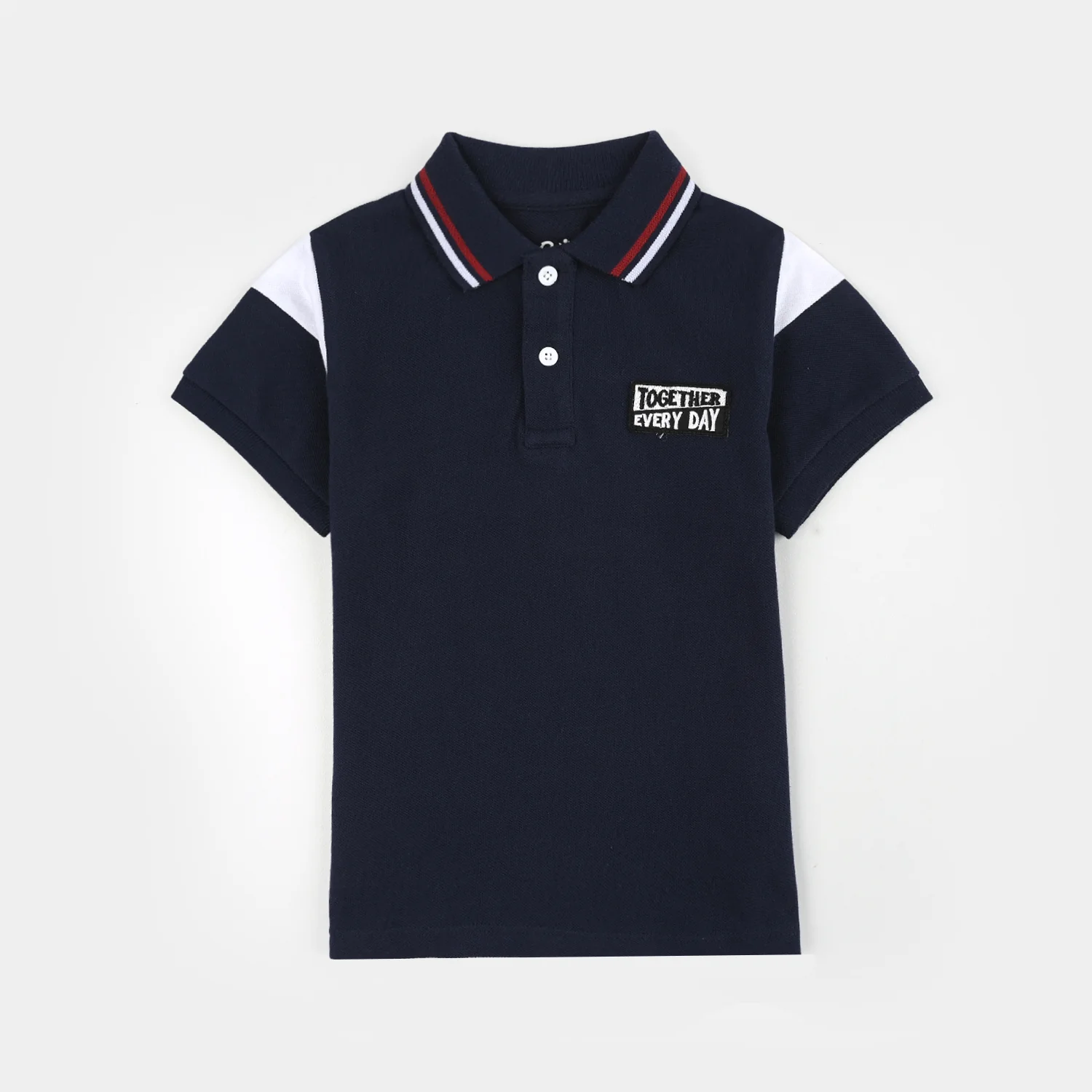 Boys Cotton PK Polo (Together Every Day) - Navy Blue