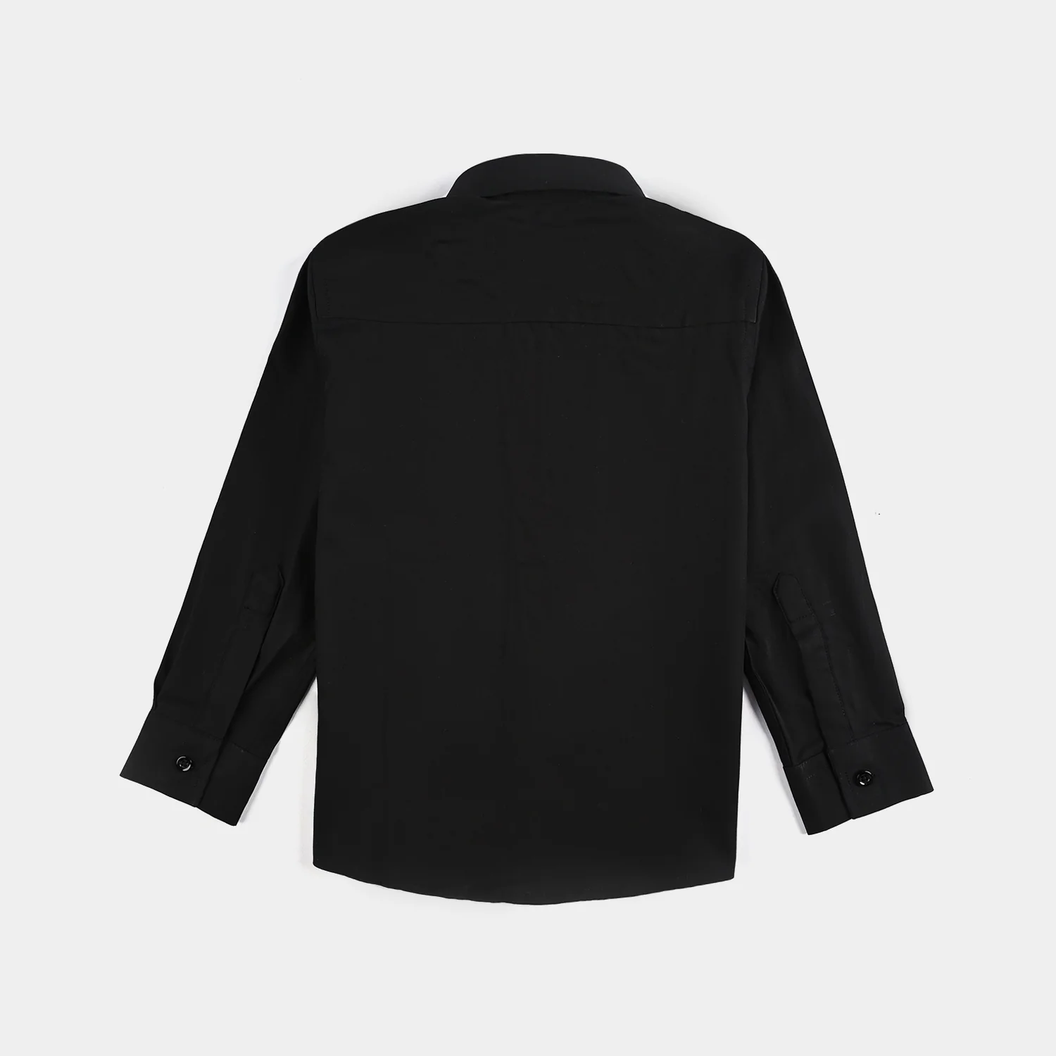 Boys Cotton Poplin Formal Shirt - BLACK - Image 3