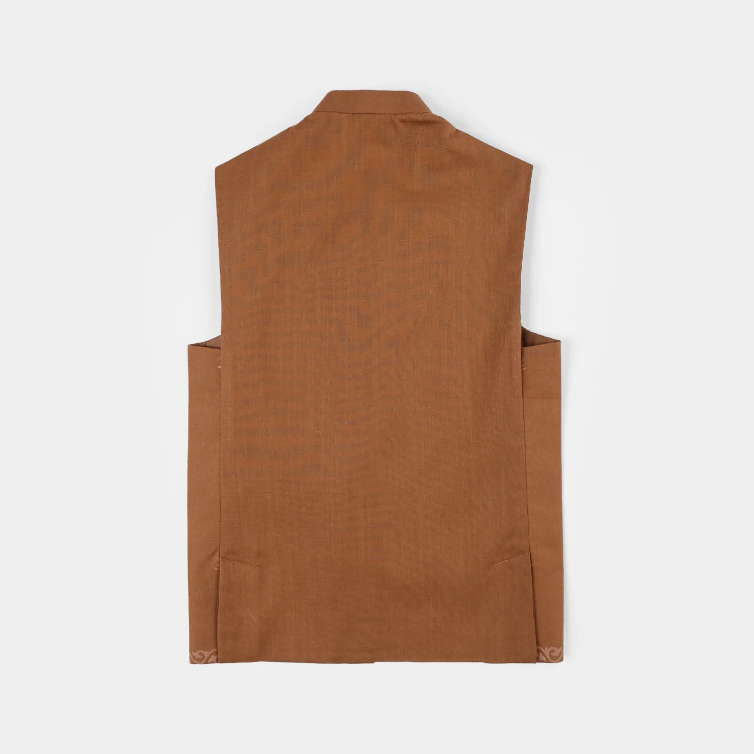 Boys Cotton Slub 3-Piece Suit - Brown - Image 6