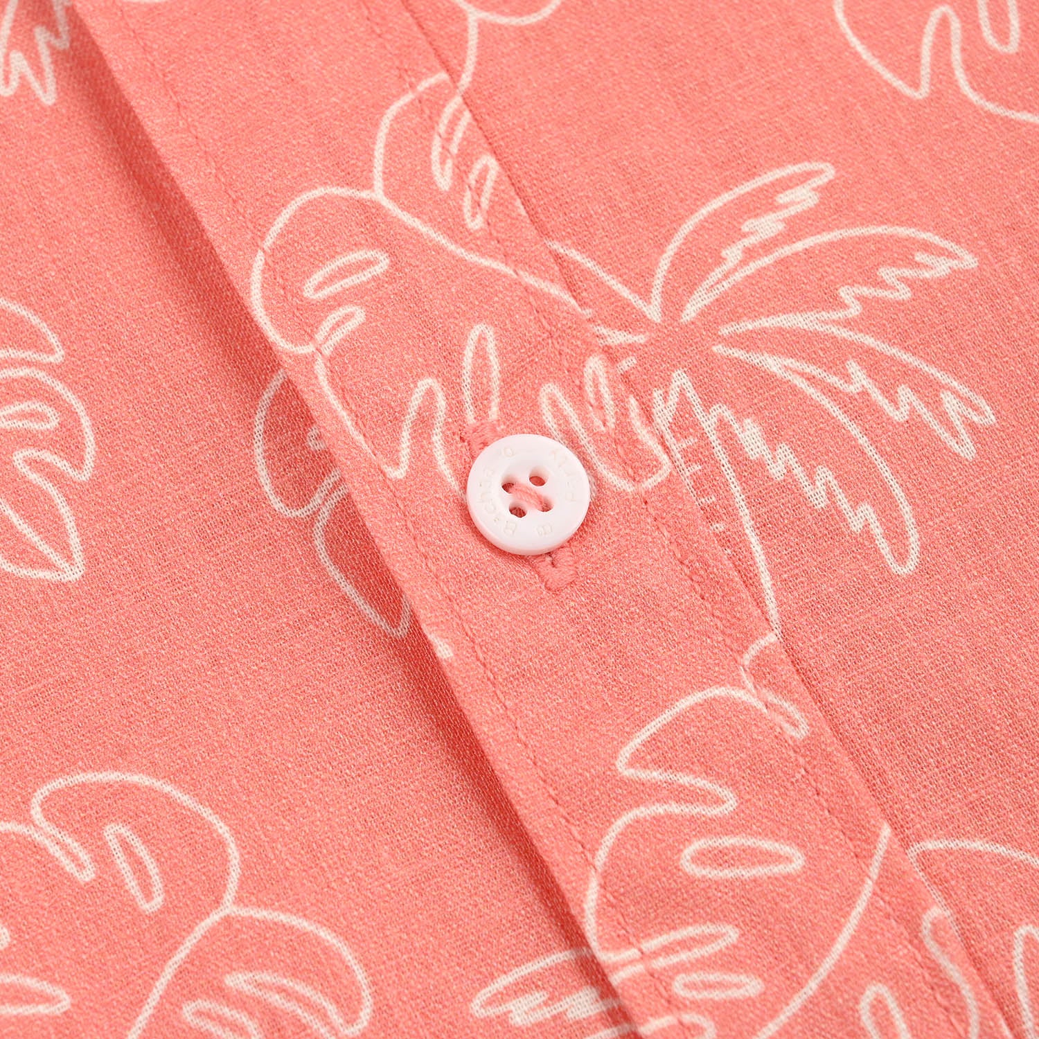 Boys Cotton Slub Shirt (Leaf) - Orange - Image 3
