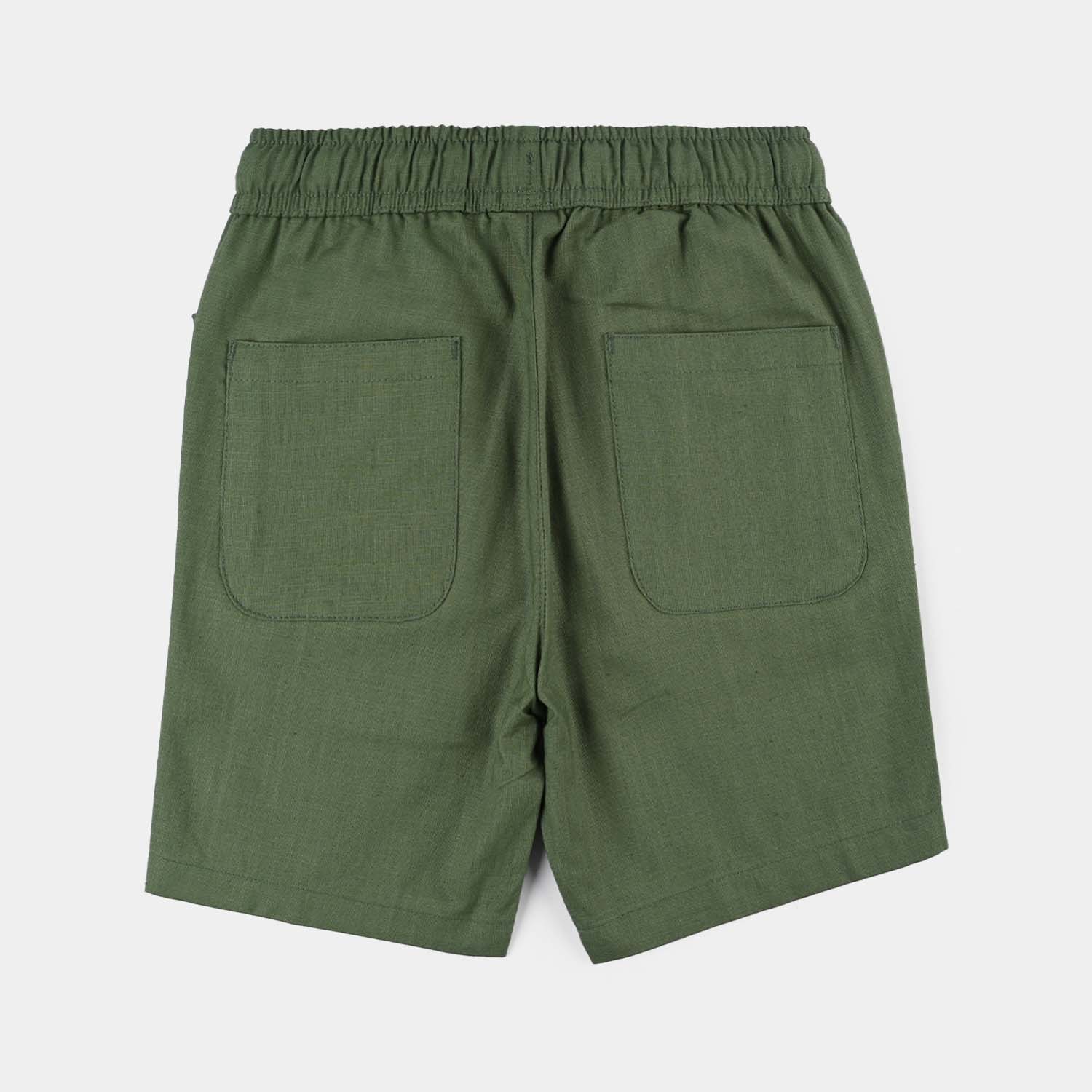 Boys Cotton Slub SHORT SKATE LIFE-Green