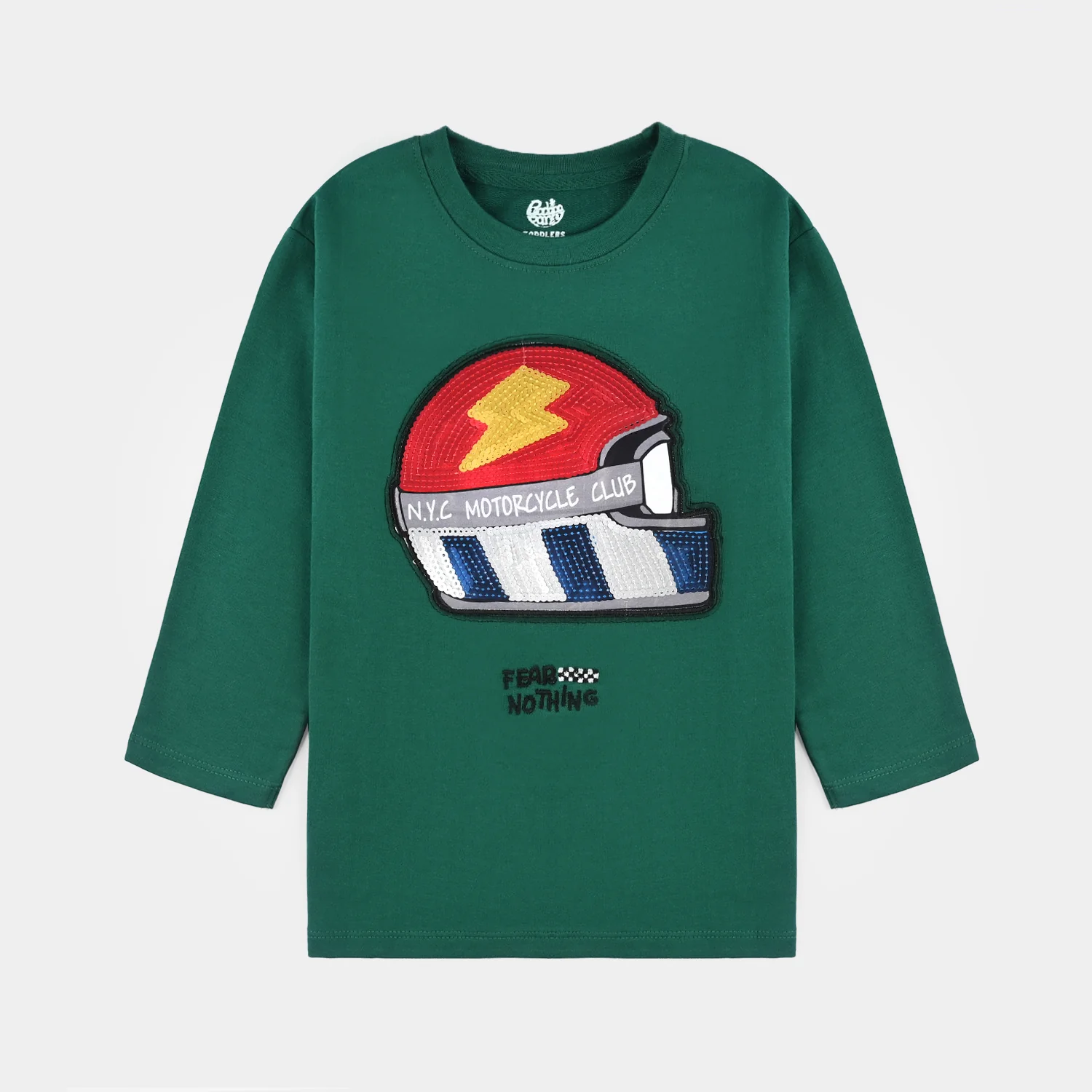 Boys Cotton Terry T-Shirt - Green