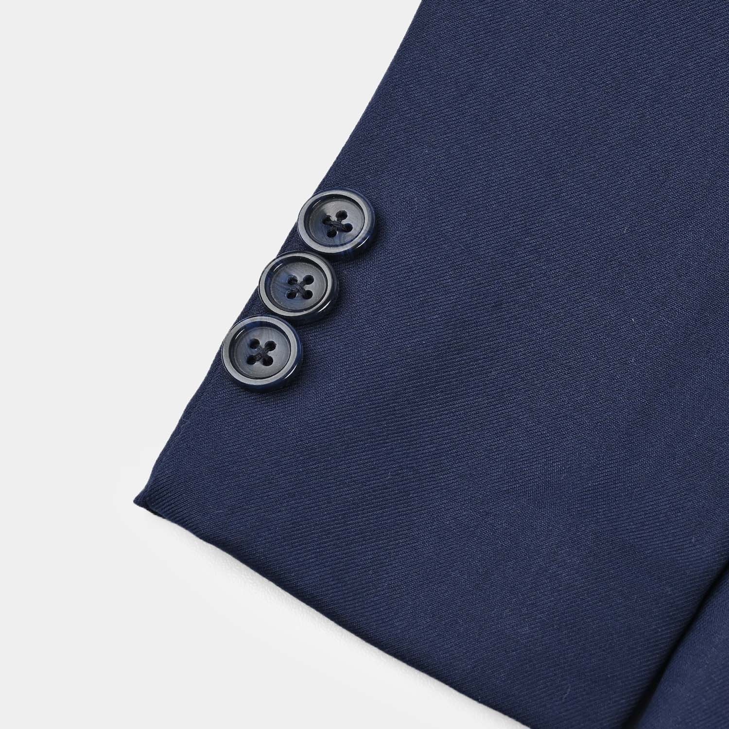 Boys Cotton Twill 3 Piece suit - Royal Blue - Image 5