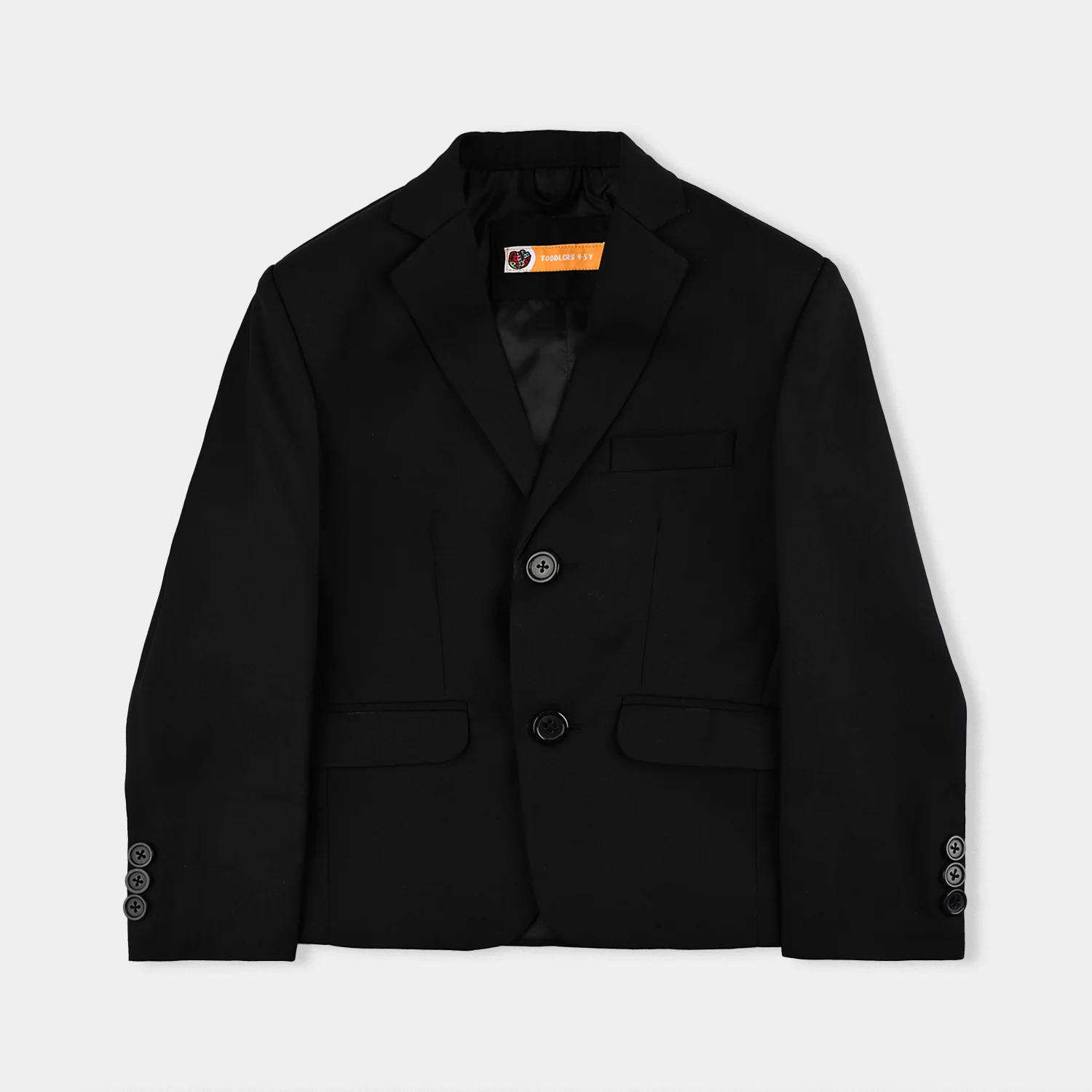 Boys Cotton Twill 3Piece Suit-BLACK - Image 2