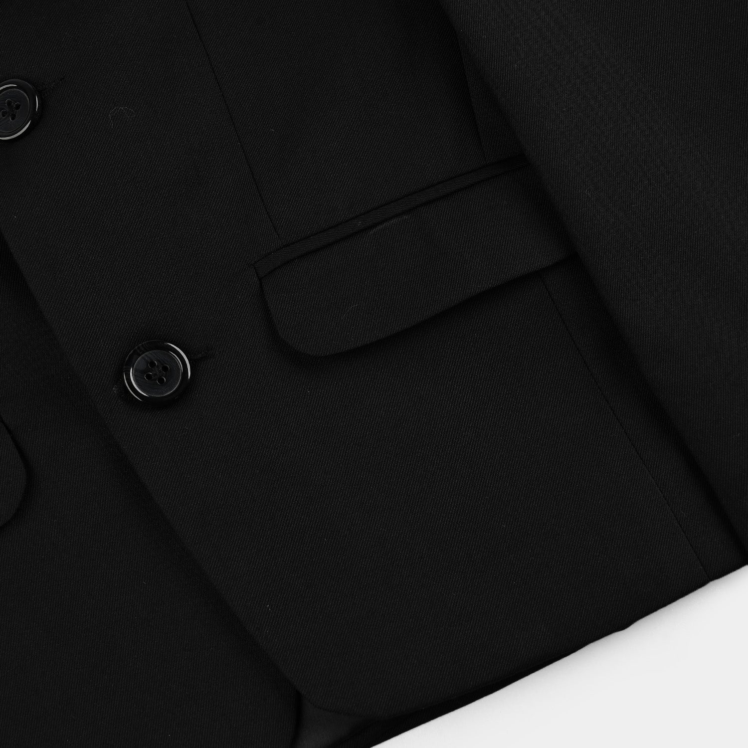 Boys Cotton Twill 3Piece Suit-BLACK - Image 4