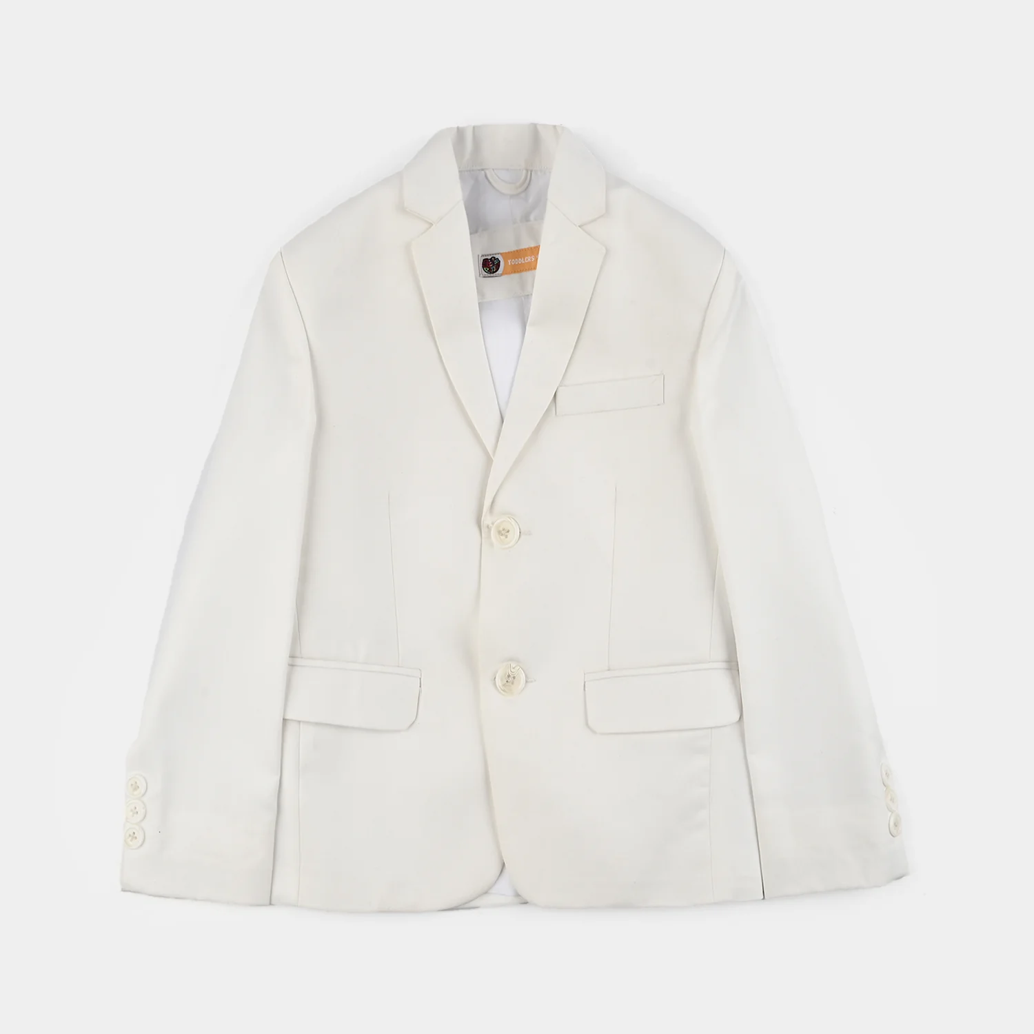 Boys Cotton Twill 3Piece Suit-White - Image 2