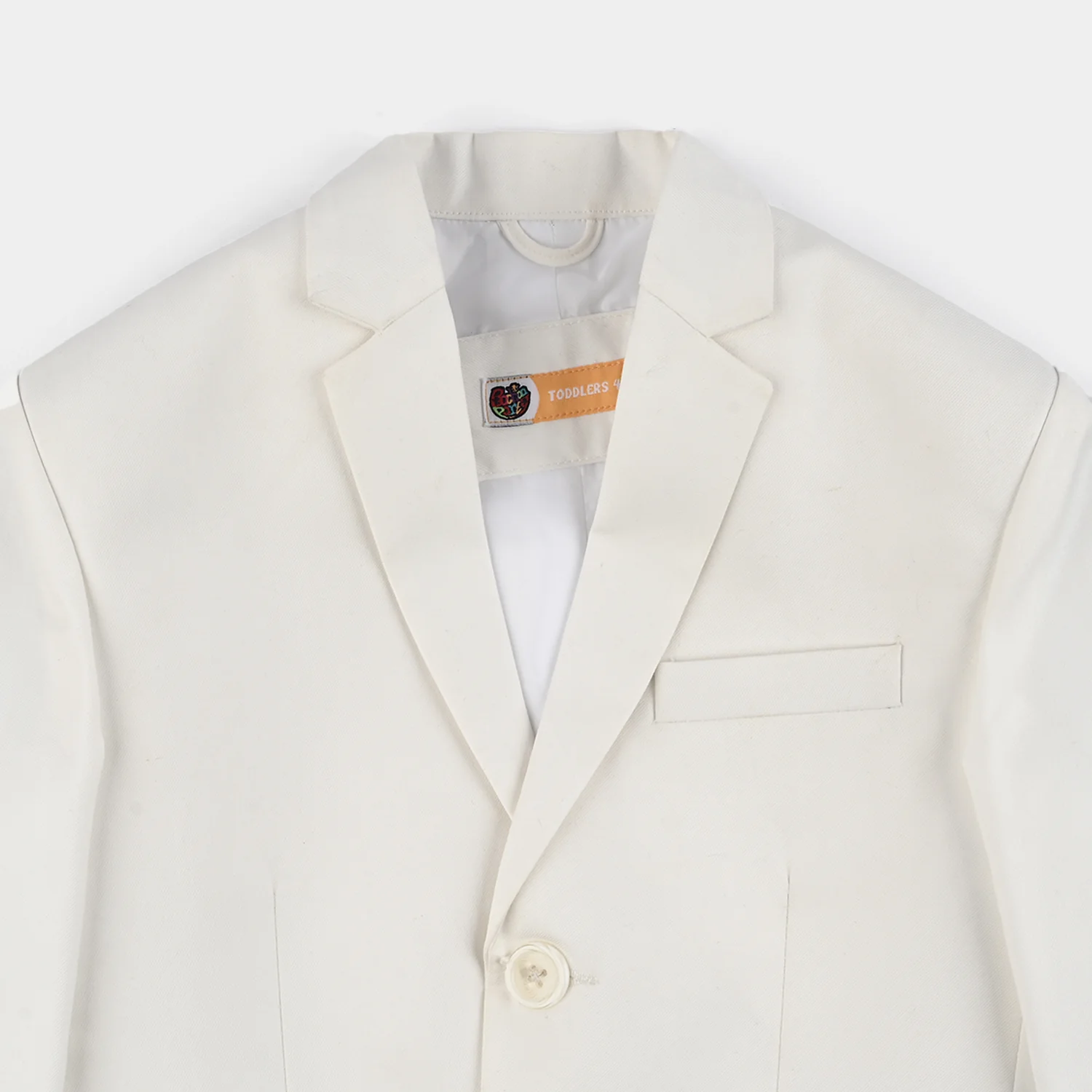 Boys Cotton Twill 3Piece Suit-White - Image 3