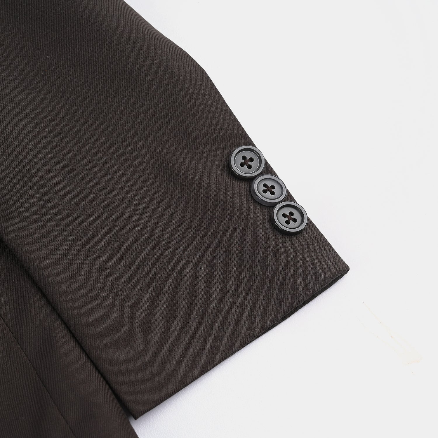 Boys Cotton Twill Coat Pant Suit (Brown)-BROWN - Image 5