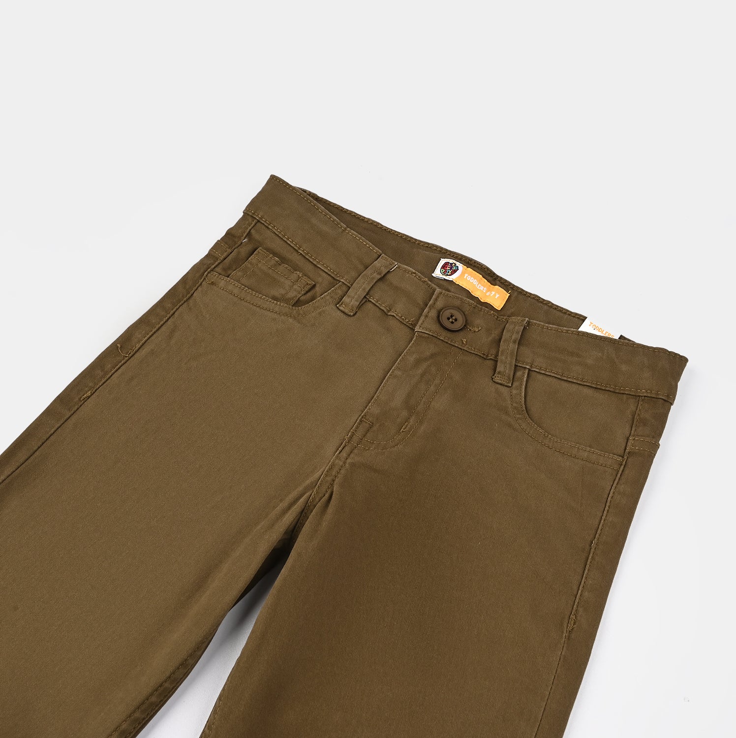 Boys Cotton Twill Pant Basic-Cashew - Image 2