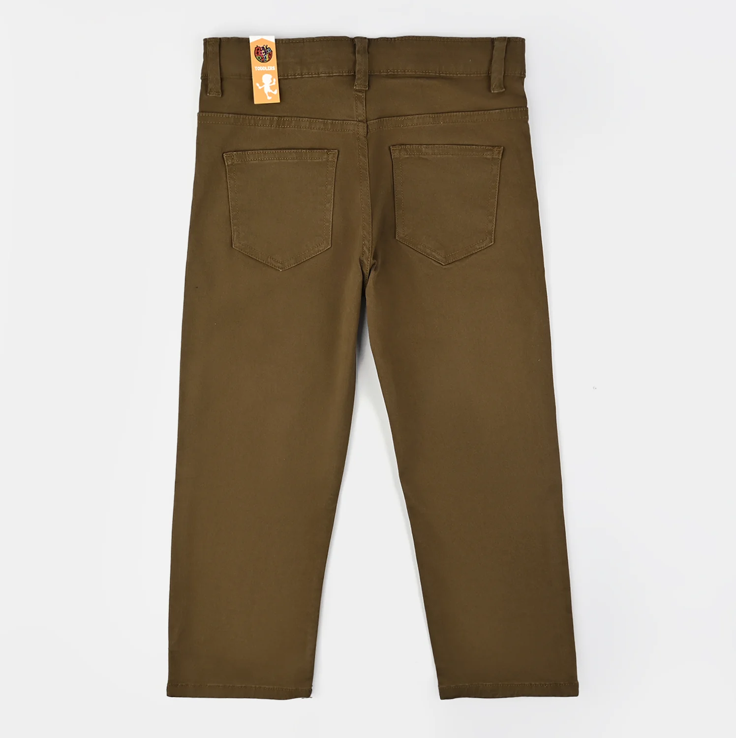 Boys Cotton Twill Pant Basic-Cashew - Image 3