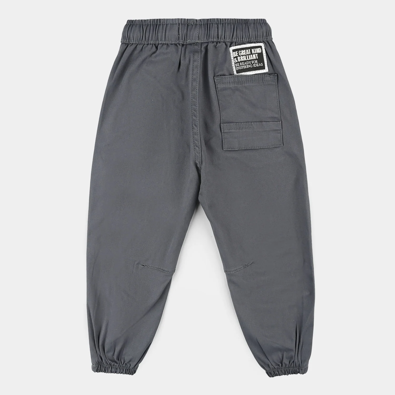 Boys Cotton Twill Pant (Brilliant) – Grey - Image 4