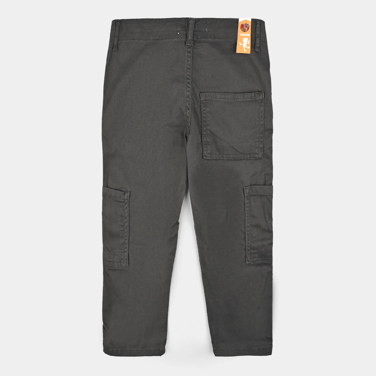 Boys Cotton Twill Pant Stitch On Loops-Lava Smoke - Image 4