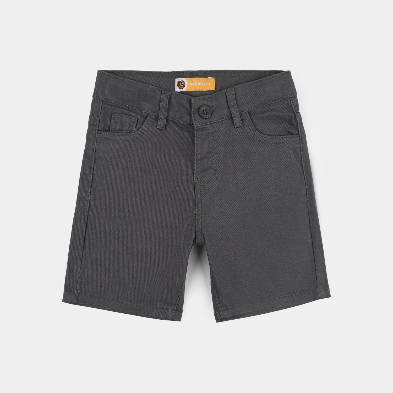 Boys Cotton Twill Shorts (Basic) - Grey