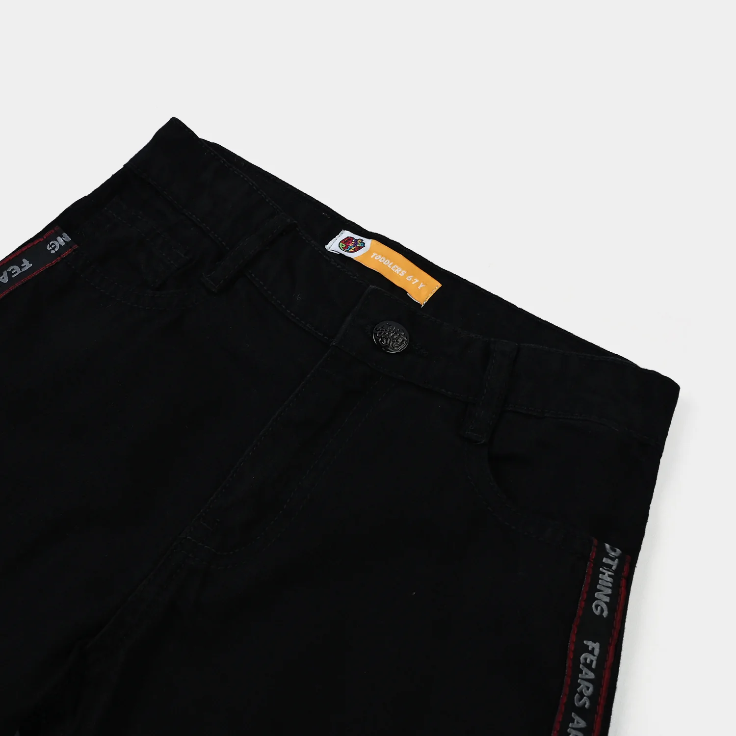 Boys Denim Rigid Shorts (Fare Are Nothing) - Black - Image 2