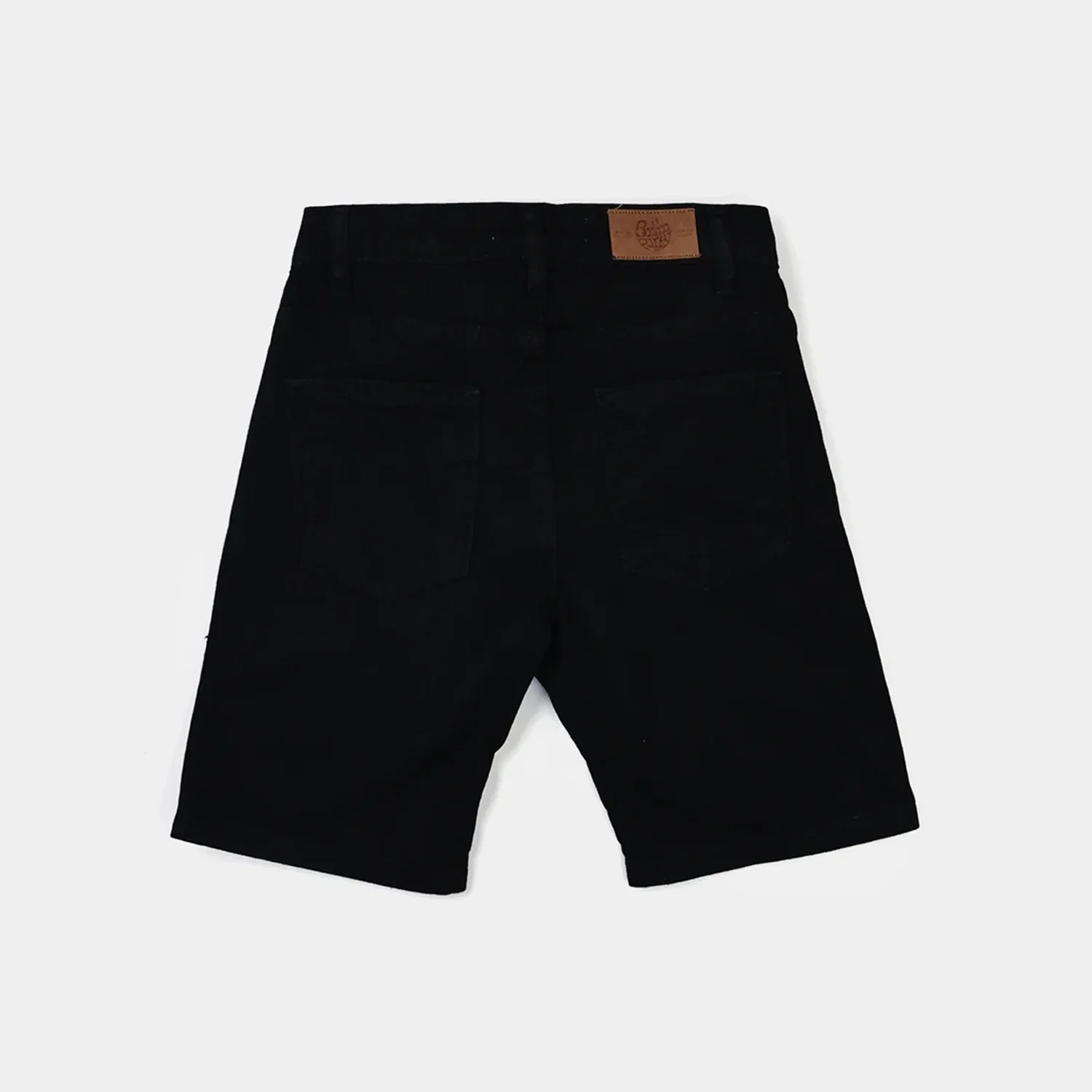 Boys Denim Rigid Shorts (Fare Are Nothing) - Black - Image 4