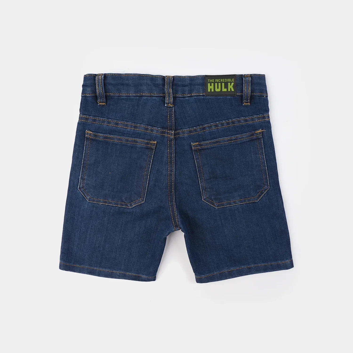 Boys Denim Rigid Shorts (Character) - Dark Blue - Image 4