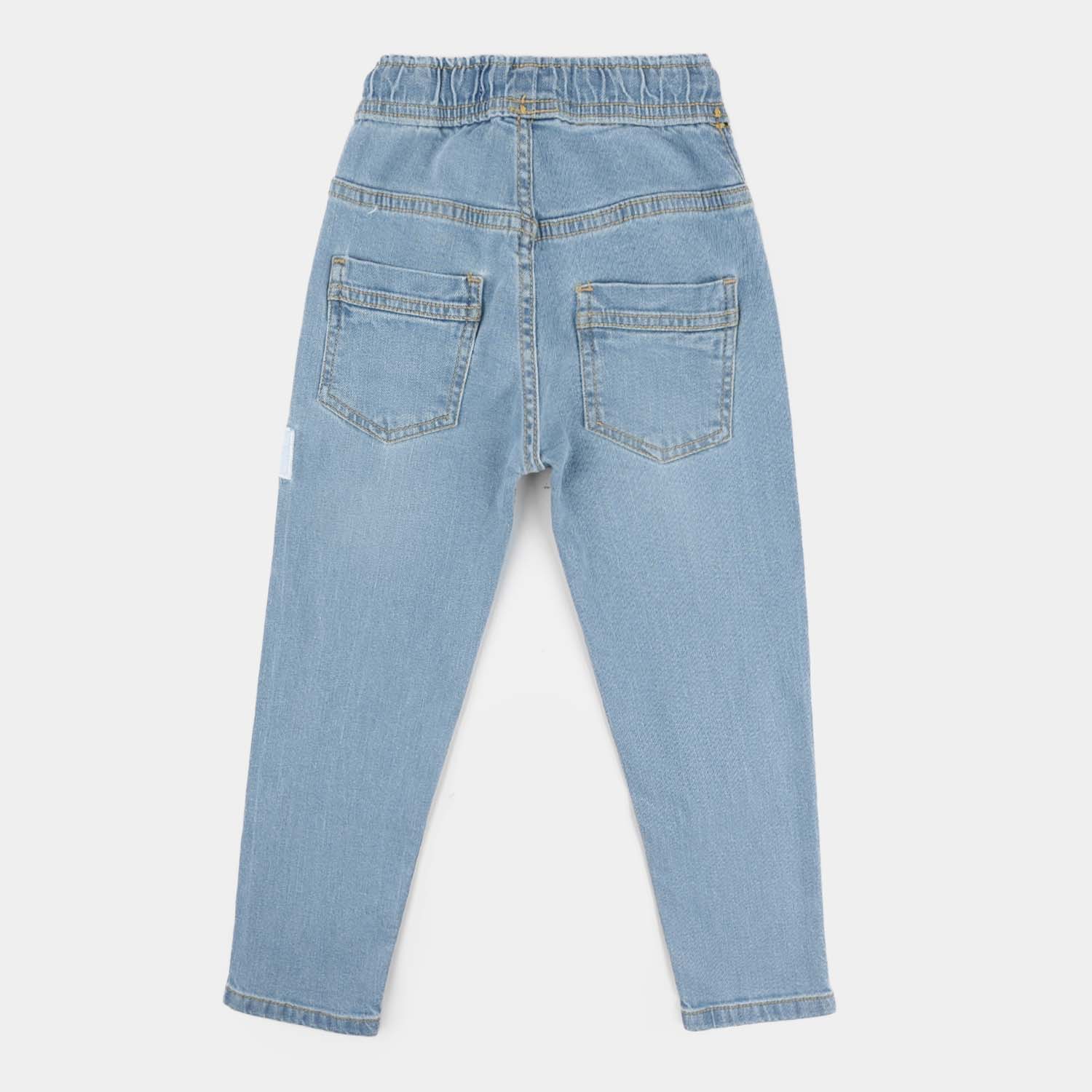 Boys Stretch Denim Pants (Lead Evolution) - Light Blue - Image 4