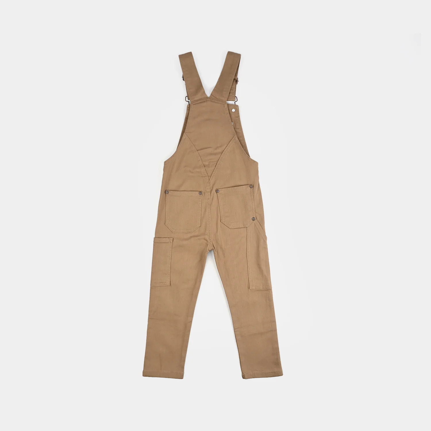 Boys Denim Stretch Dangri Panel - Brown - Image 4