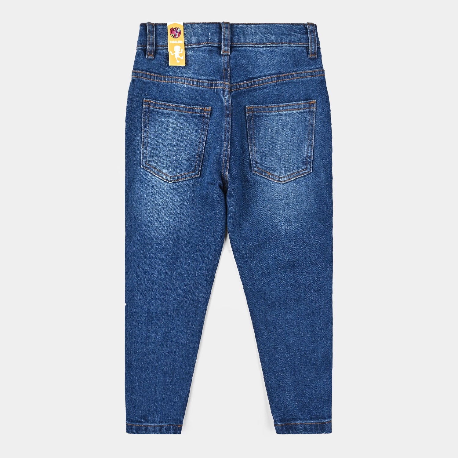 Boys Denim Stretch Pant Athletic-Mid Blue - Image 4