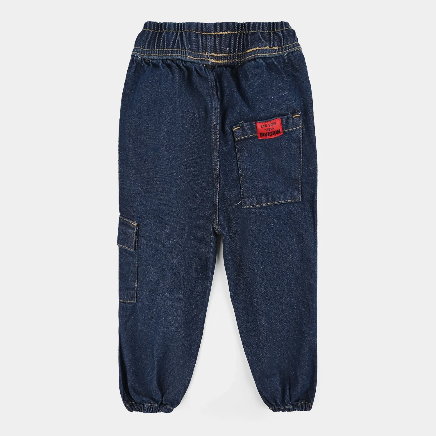 Boys Denim Stretch Pant City Division-DARK BLUE - Image 4
