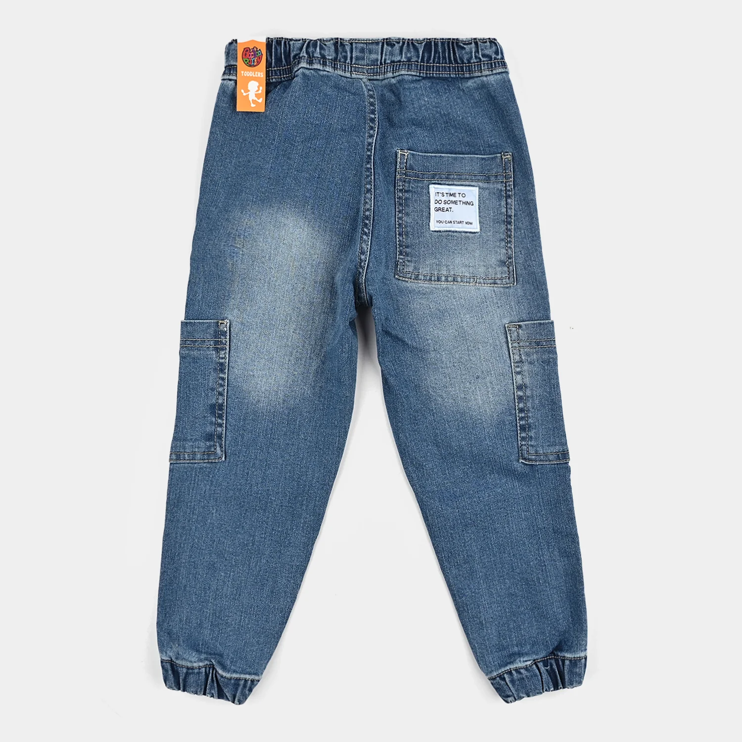Boys Denim Stretch Pant Do Something - Mid Blue - Image 4