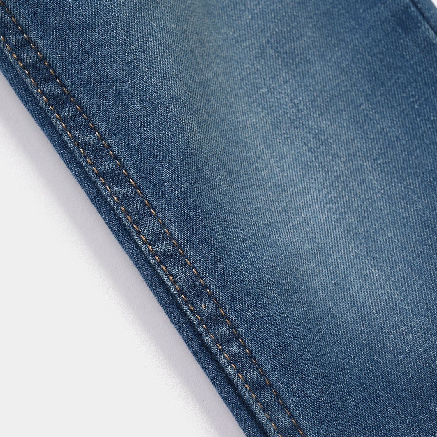 Boys Denim Stretch Pants - Mid Blue - Image 3