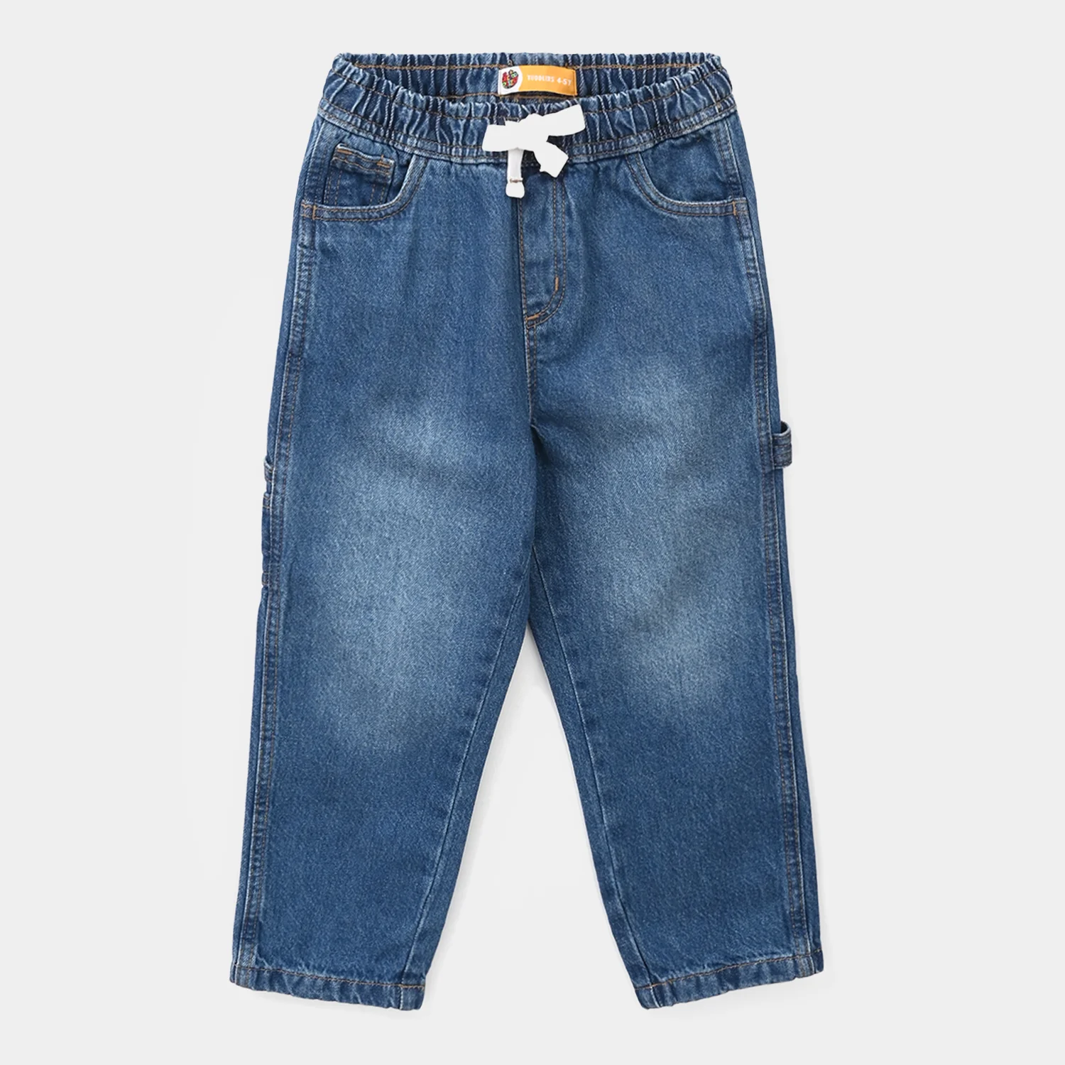 Boys Denim Stretch Pants (NYC SKATE) - Mid Blue