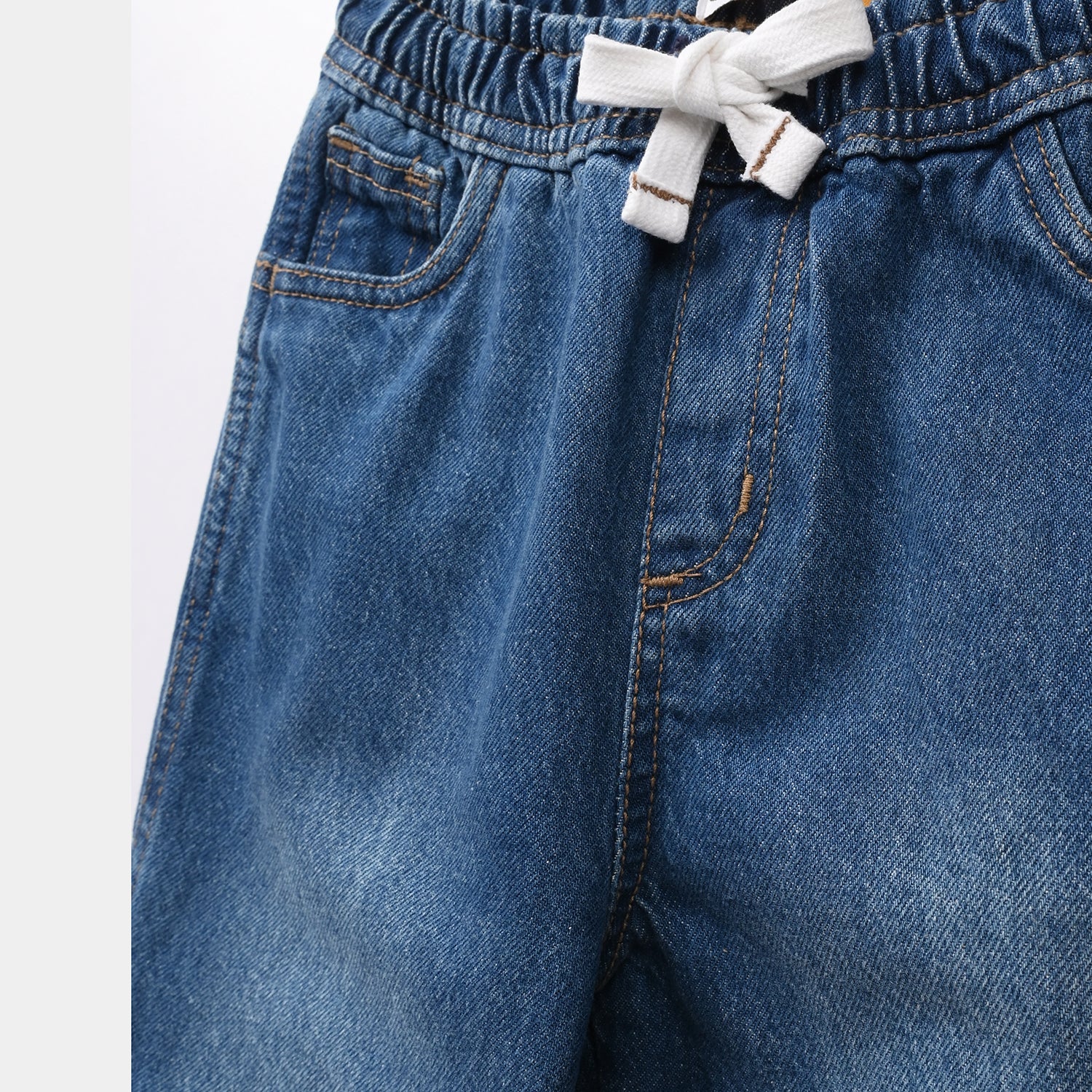 Boys Denim Stretch Pants (NYC SKATE) - Mid Blue - Image 2