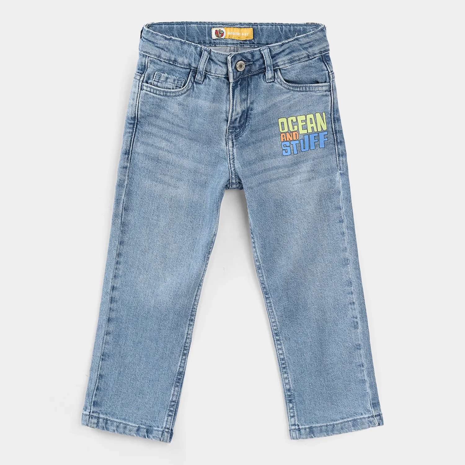 Boys Denim Stretch Pants (OCEAN & STUFF) - Light Blue