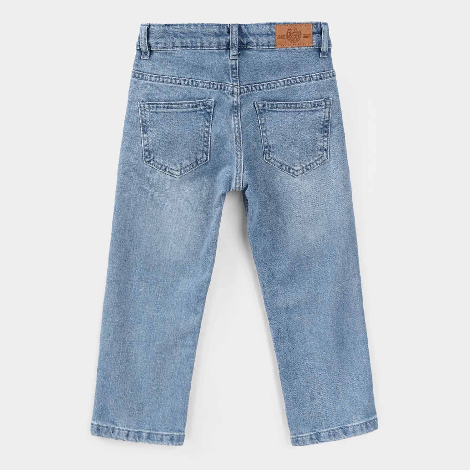 Boys Denim Stretch Pants (OCEAN & STUFF) - Light Blue - Image 3