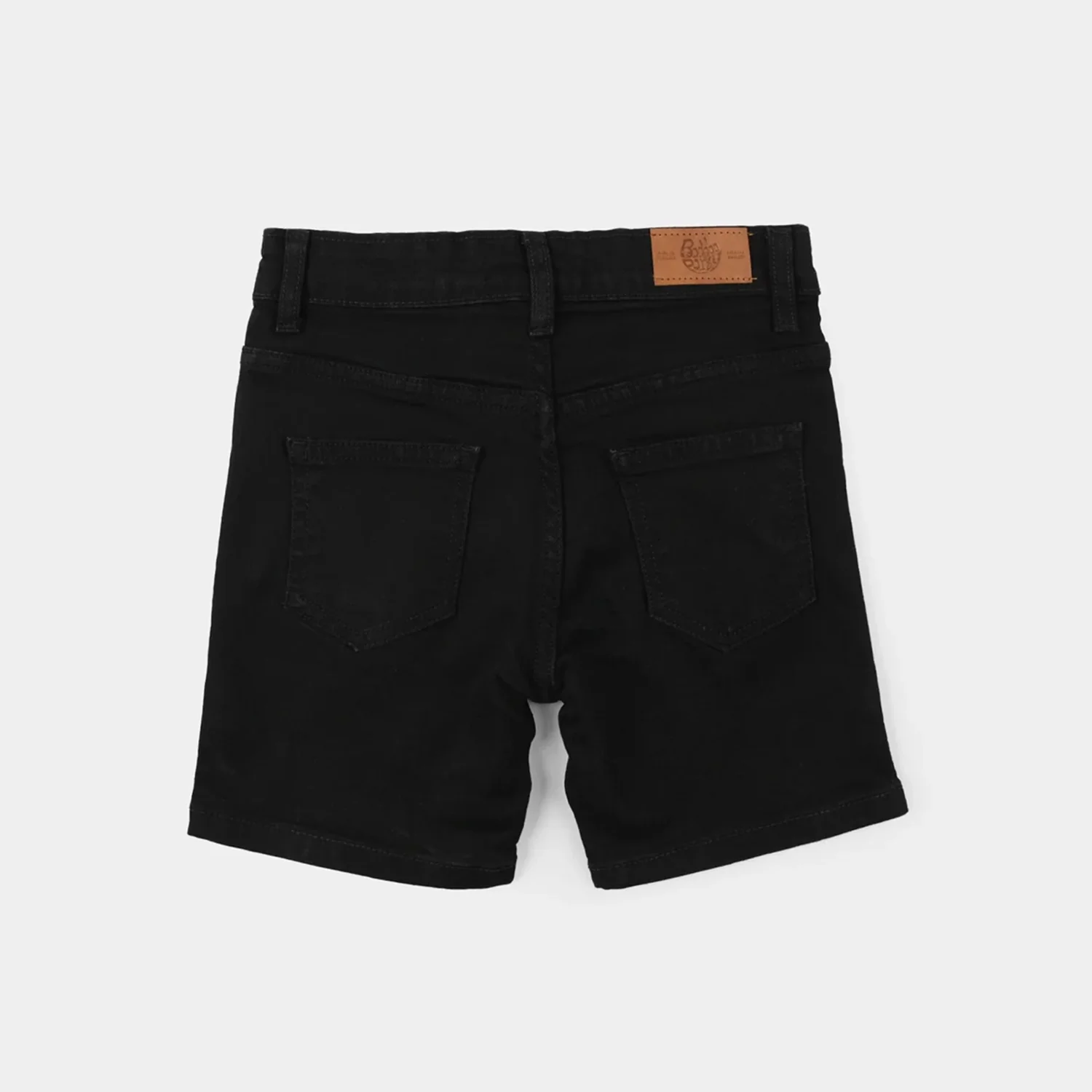 Boys Denim Stretch Shorts Basic - Black - Image 4