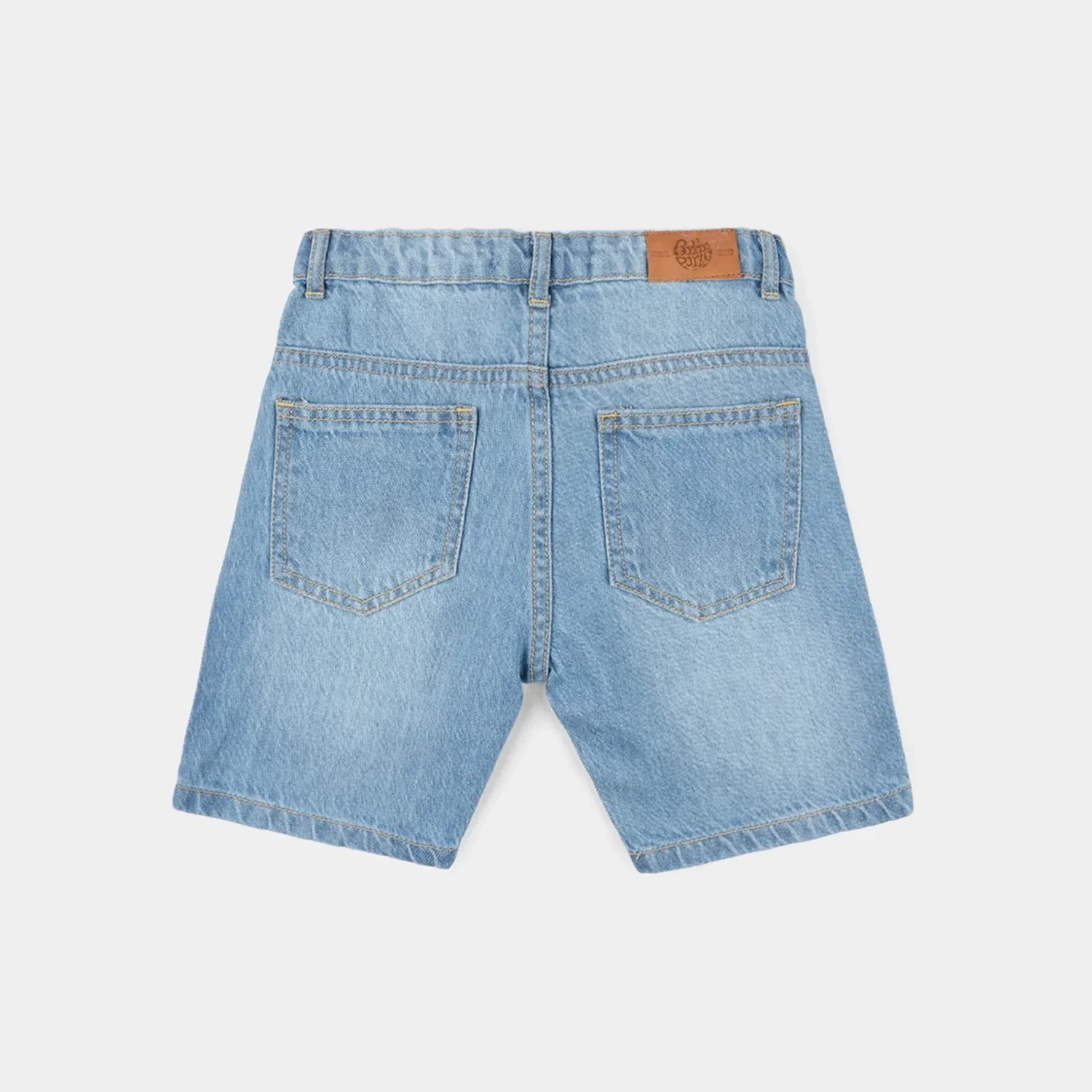 Boys Denim Stretch Short Basic - Light Blue - Image 3
