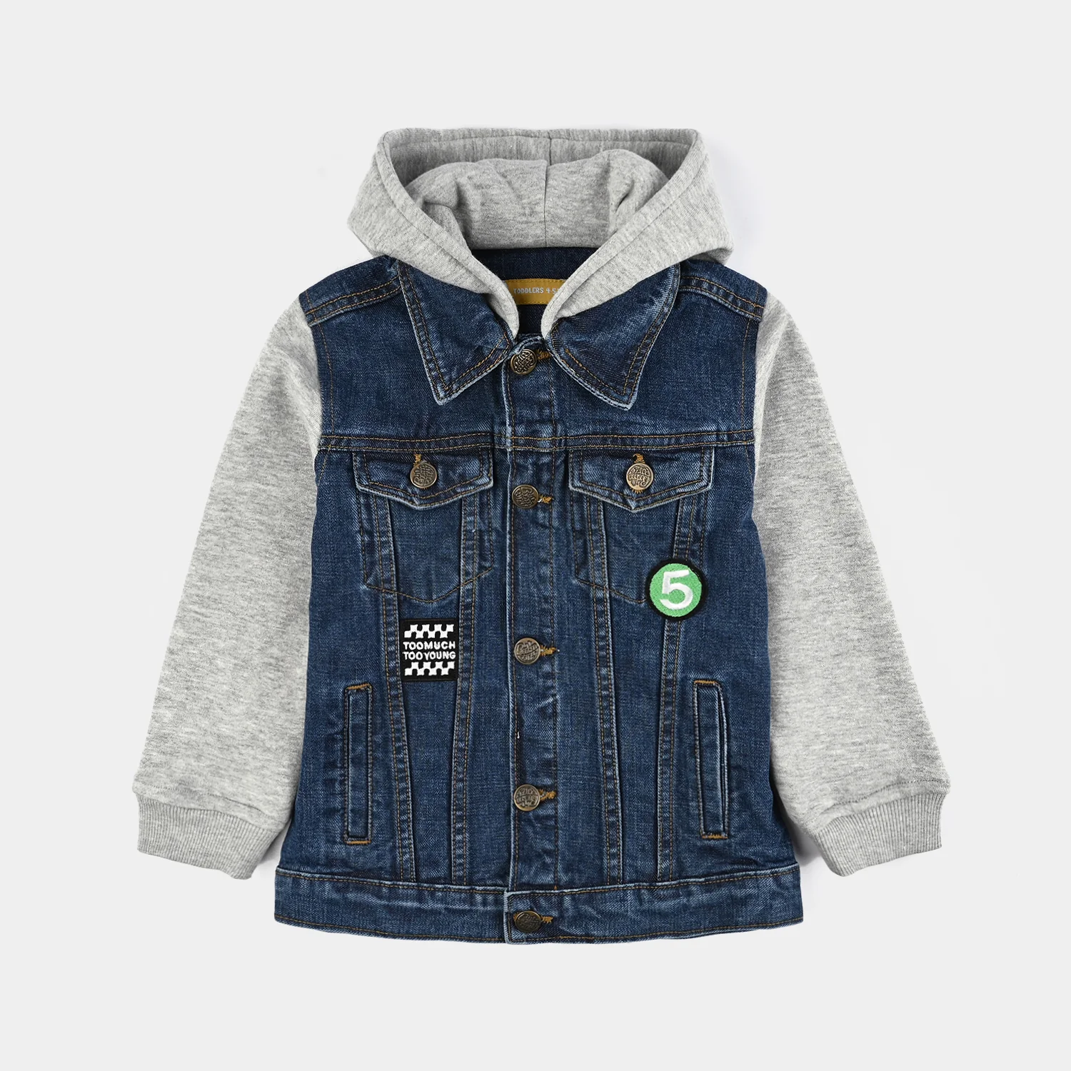 Boys Denim Stretch Woven Jacket Too Young-Blue